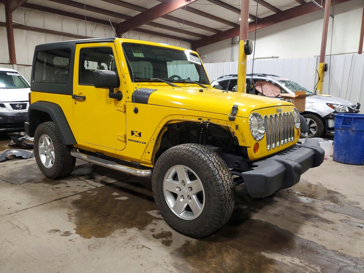 2008 Jeep Wrangler X Yellow vin: 1J4FA24158L502948