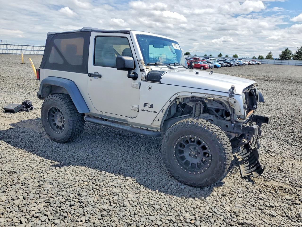 2008 Jeep Wrangler X Silver vin: 1J4FA24158L550403