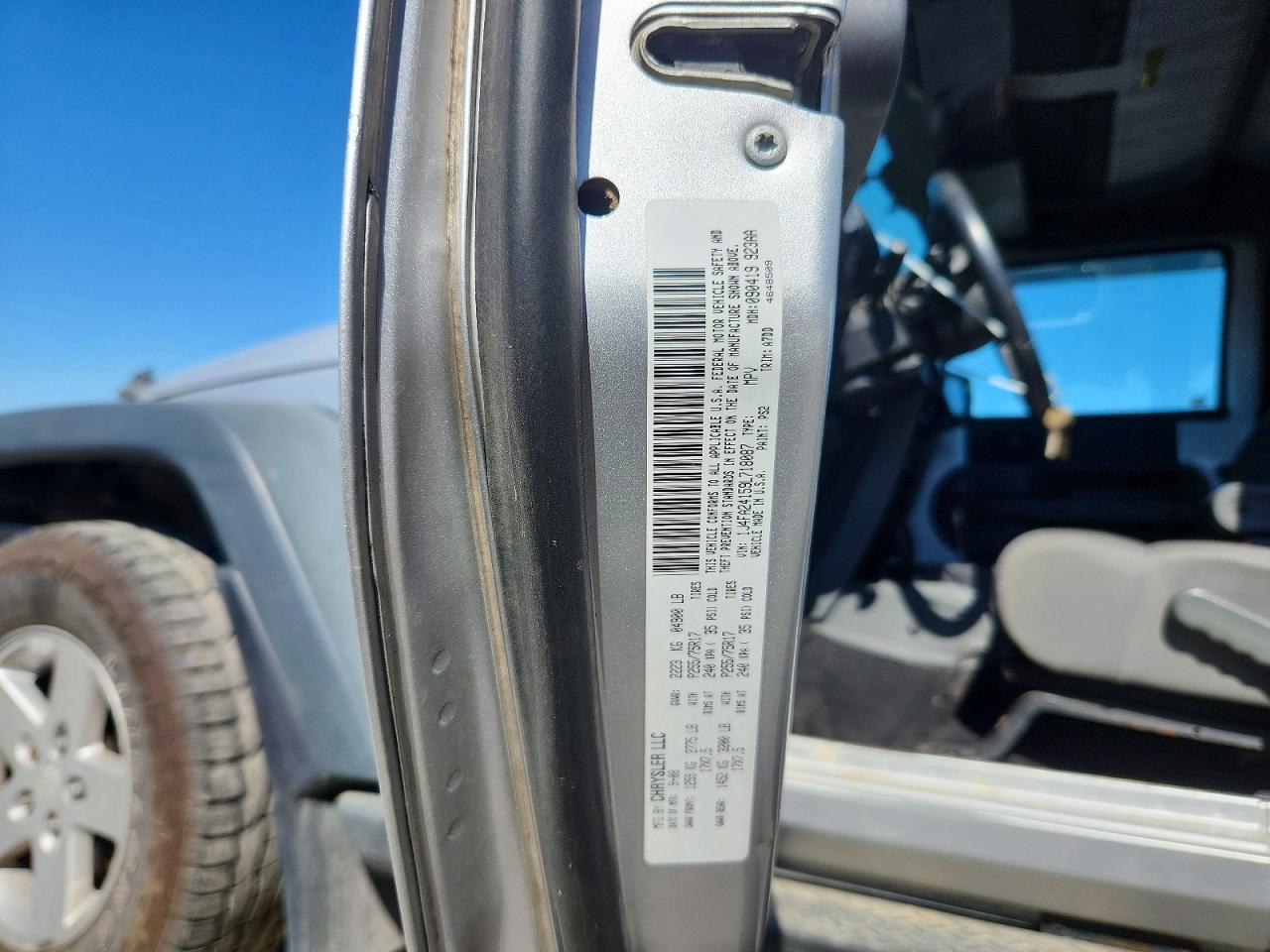 2009 Jeep Wrangler X Silver vin: 1J4FA24159L718087