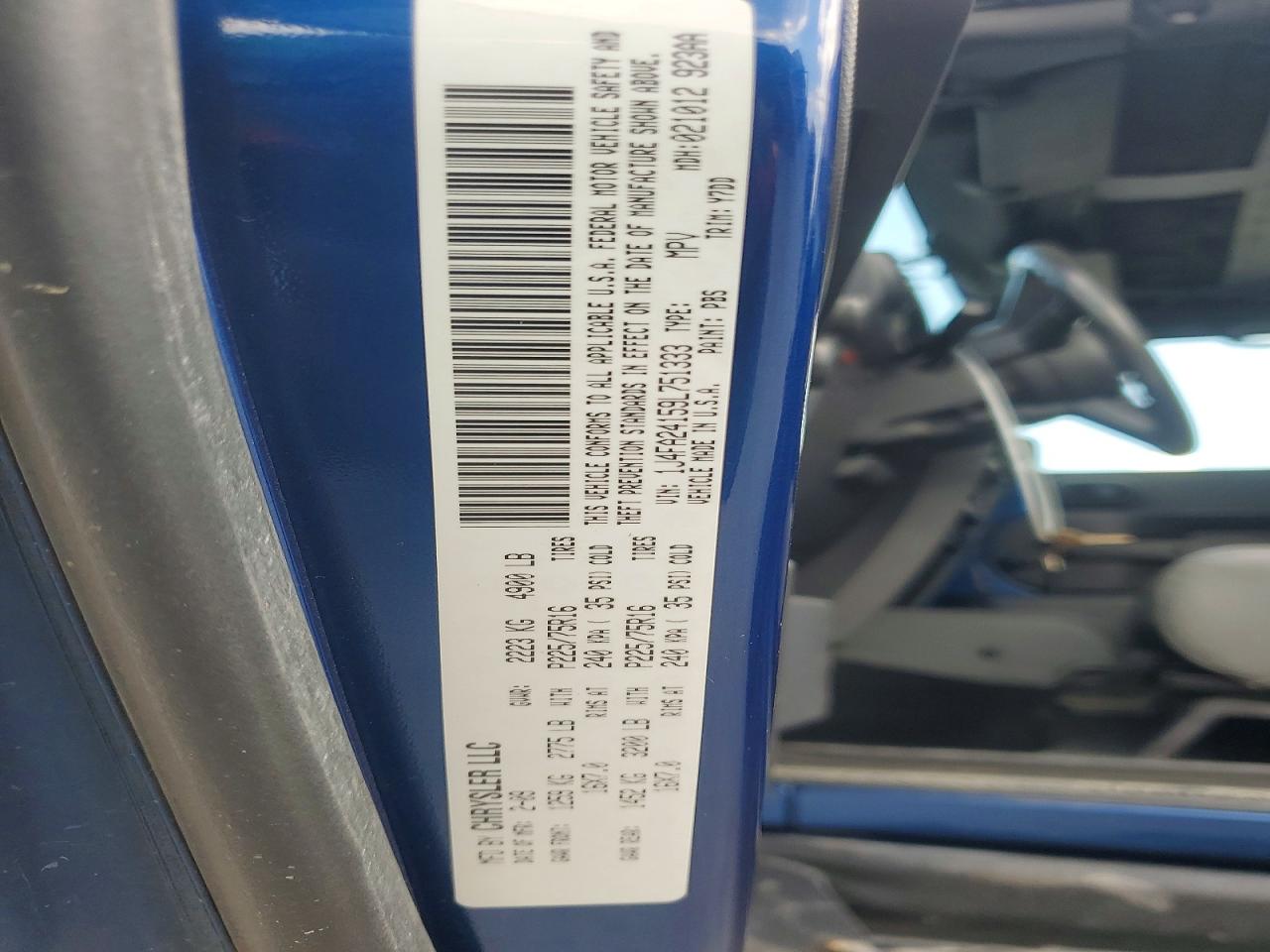 2009 Jeep Wrangler X Blue vin: 1J4FA24159L751333