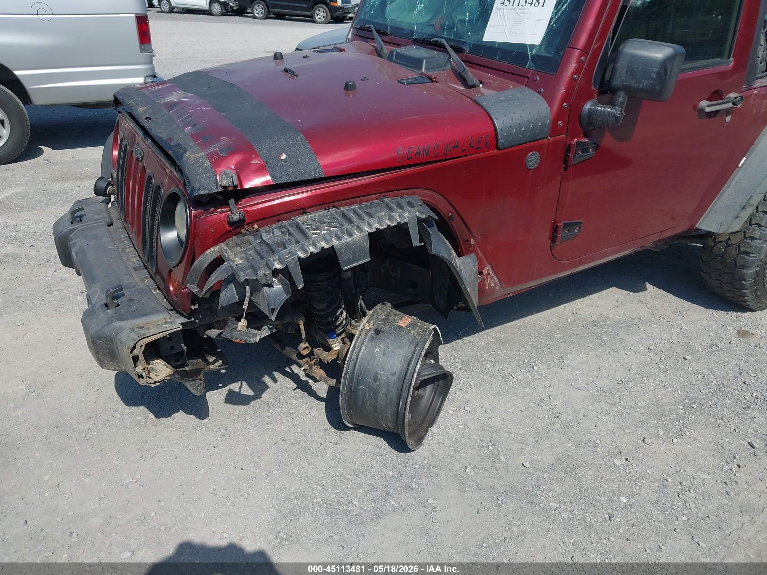 2009 Jeep Wrangler X Red vin: 1J4FA24159L758119