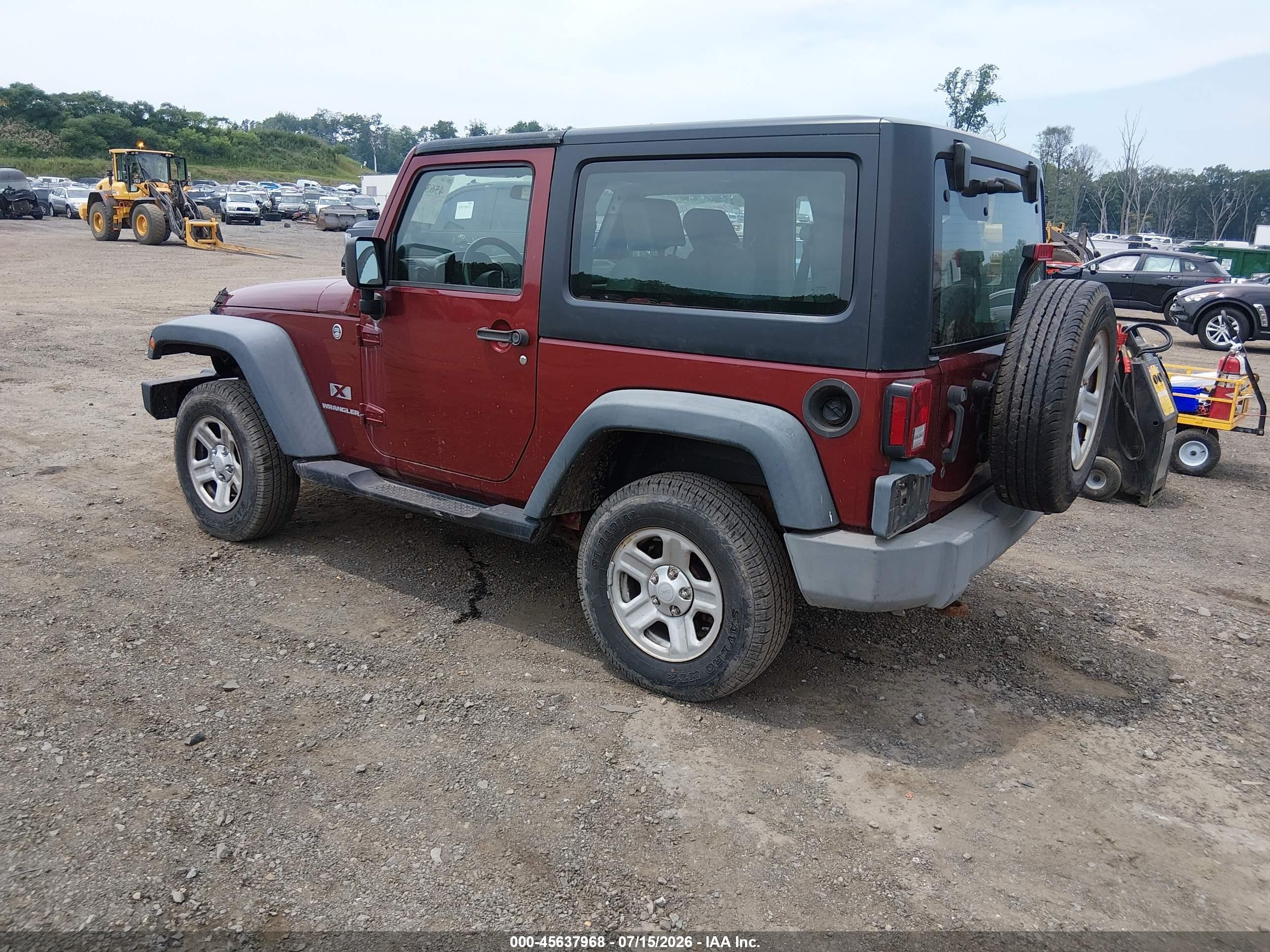 2009 Jeep Wrangler X Red vin: 1J4FA24159L759481