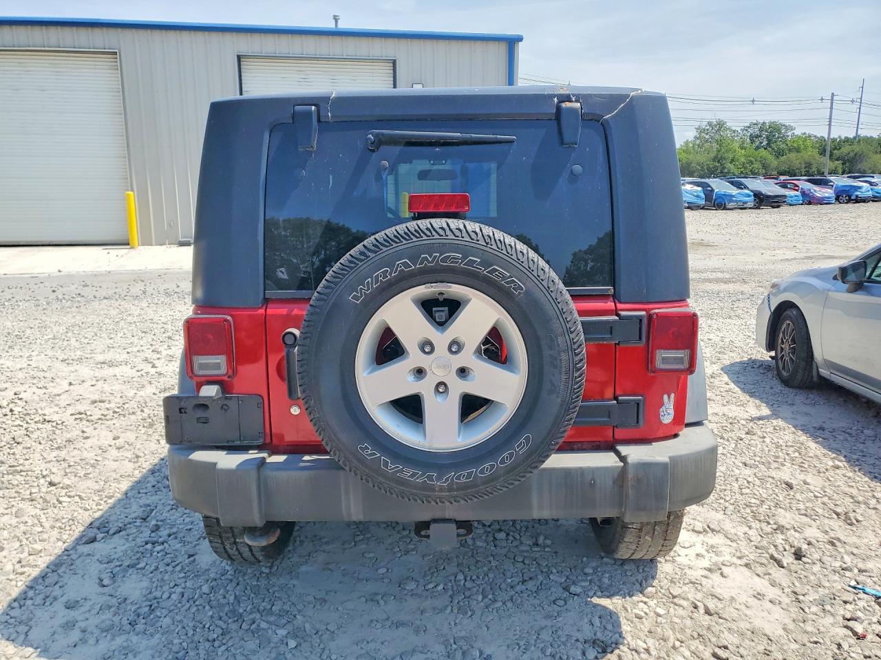 2009 Jeep Wrangler X Red vin: 1J4FA24159L766625