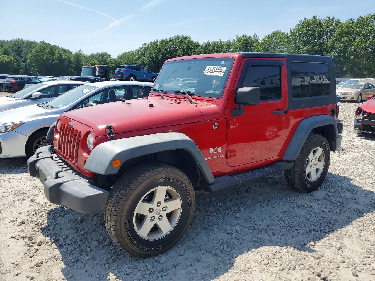 2009 Jeep Wrangler X Red vin: 1J4FA24159L766625