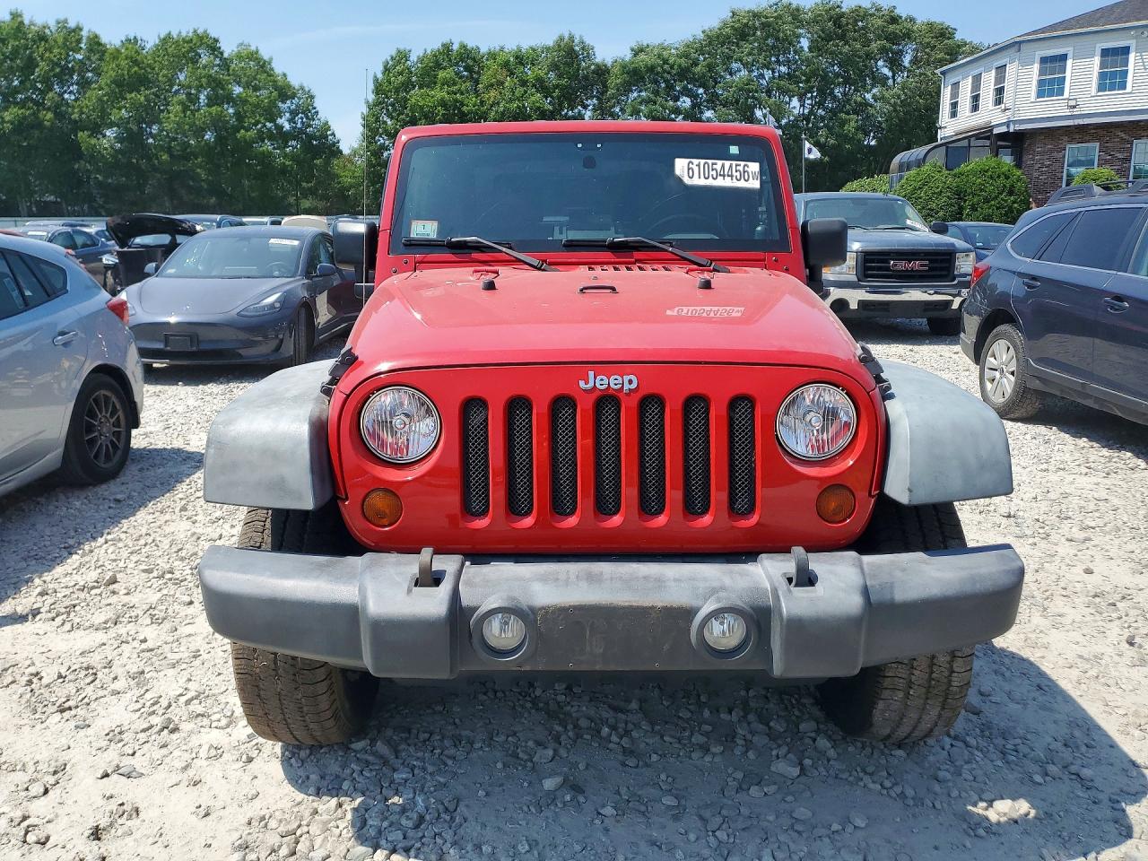 2009 Jeep Wrangler X Red vin: 1J4FA24159L766625