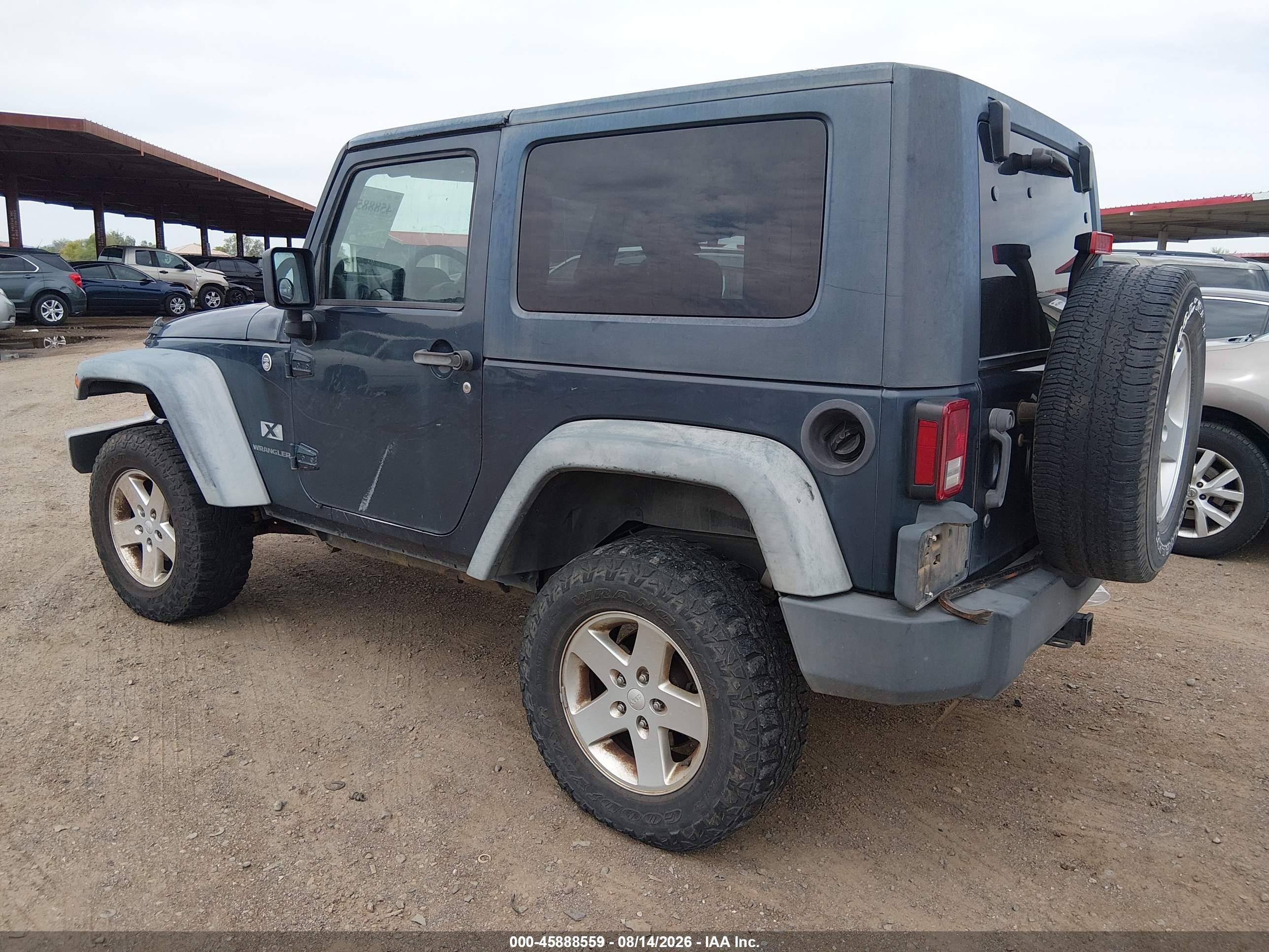2008 Jeep Wrangler X Gray vin: 1J4FA24168L550796