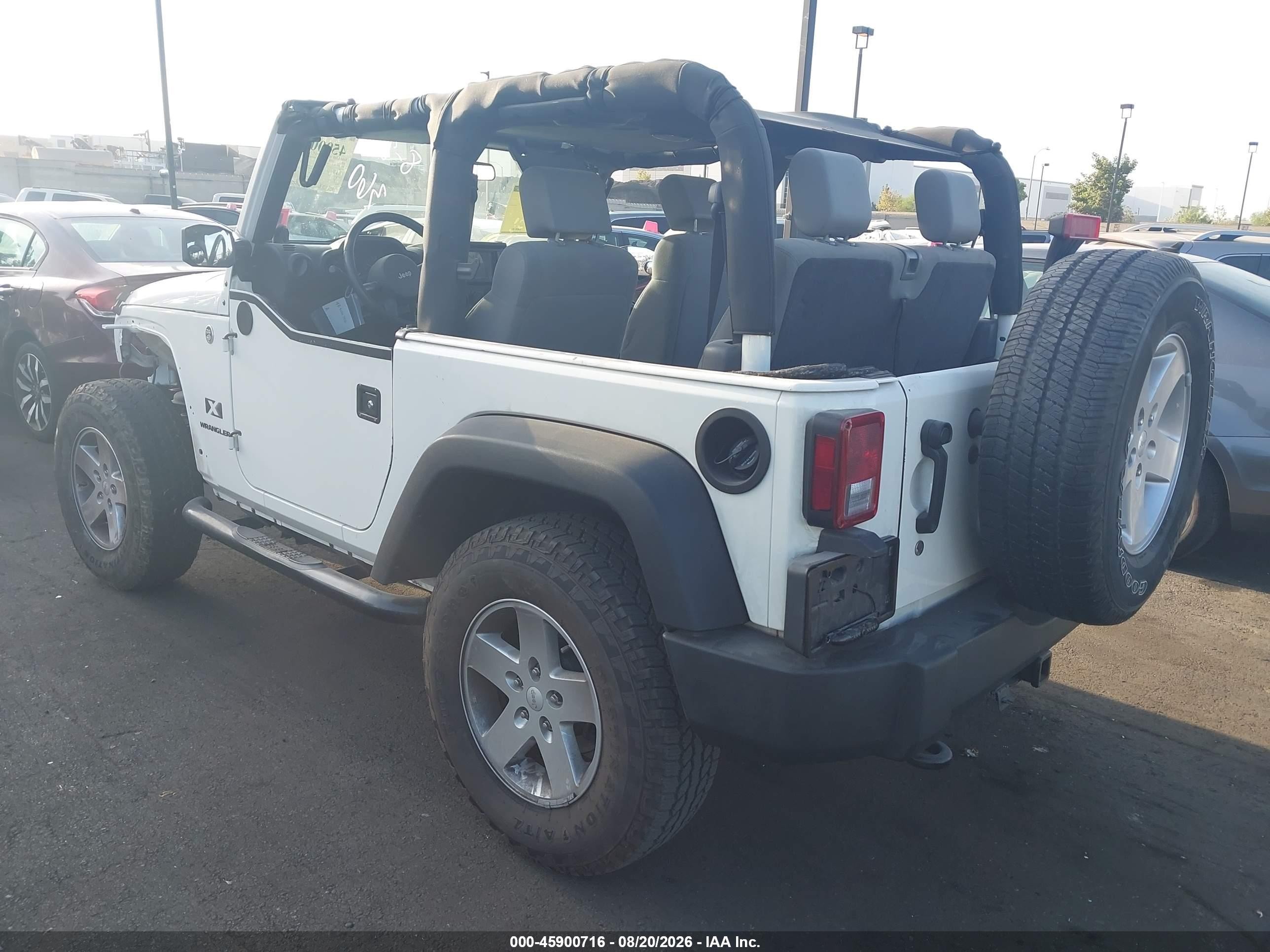2009 Jeep Wrangler X White vin: 1J4FA24169L722763