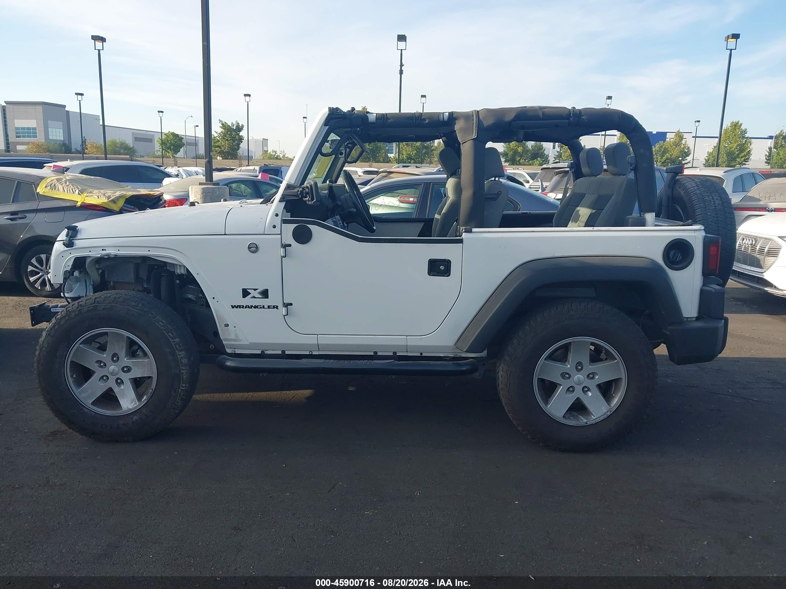2009 Jeep Wrangler X White vin: 1J4FA24169L722763