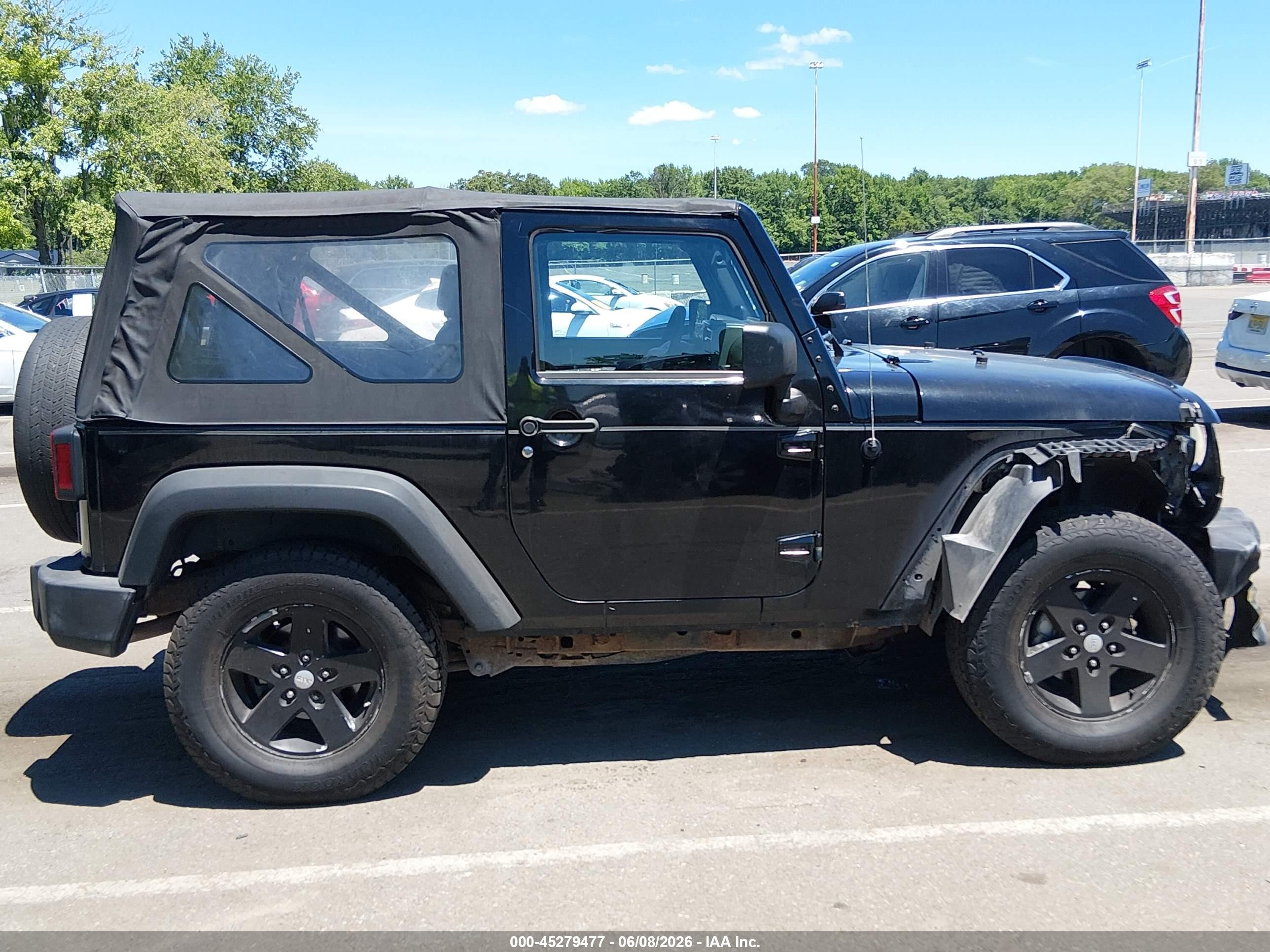 2007 Jeep Wrangler X Black vin: 1J4FA24177L132407