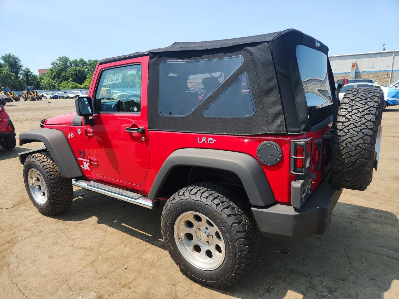 2008 Jeep Wrangler X Red vin: 1J4FA24188L635056