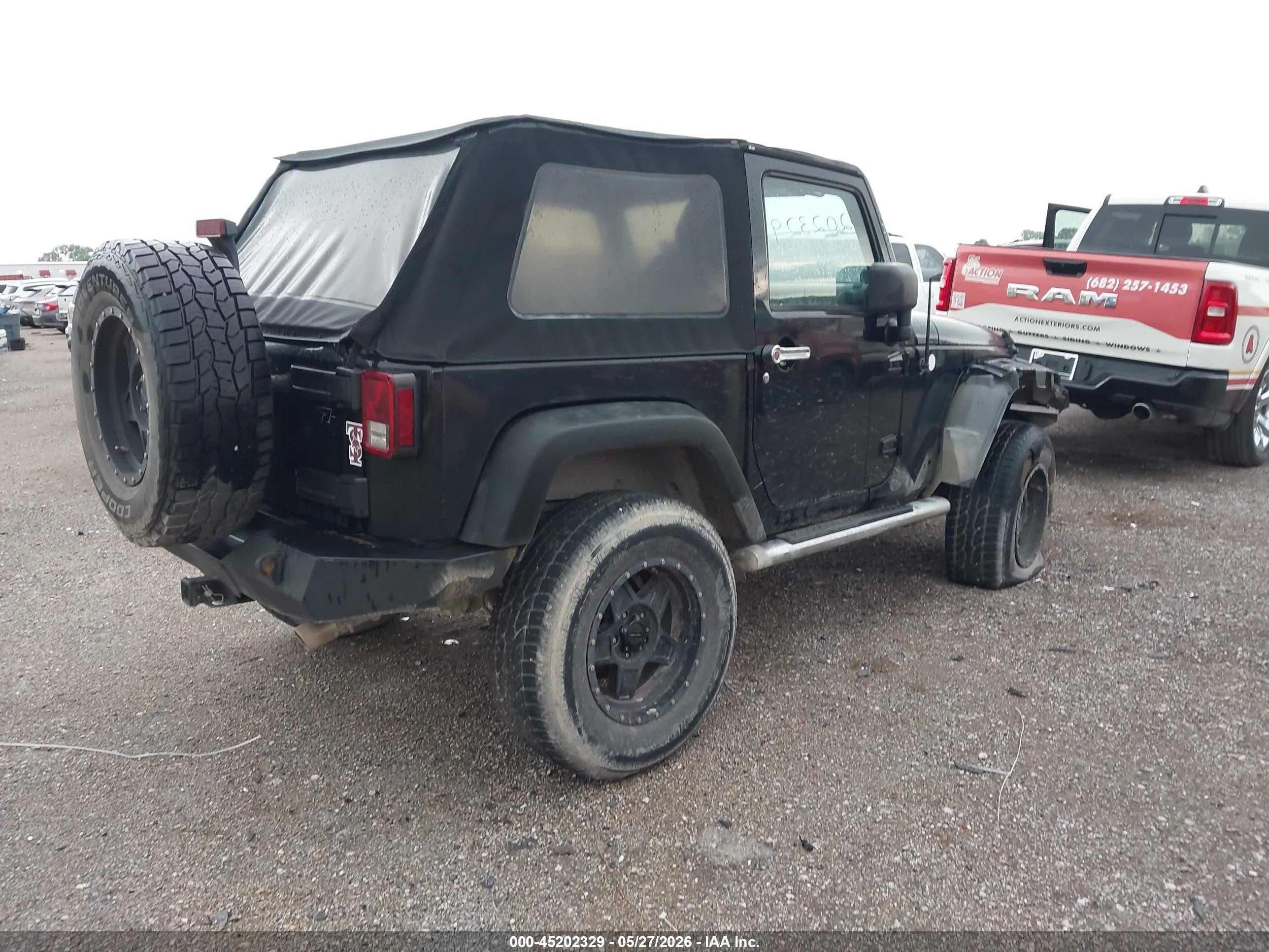 2008 Jeep Wrangler X Black vin: 1J4FA24198L510454