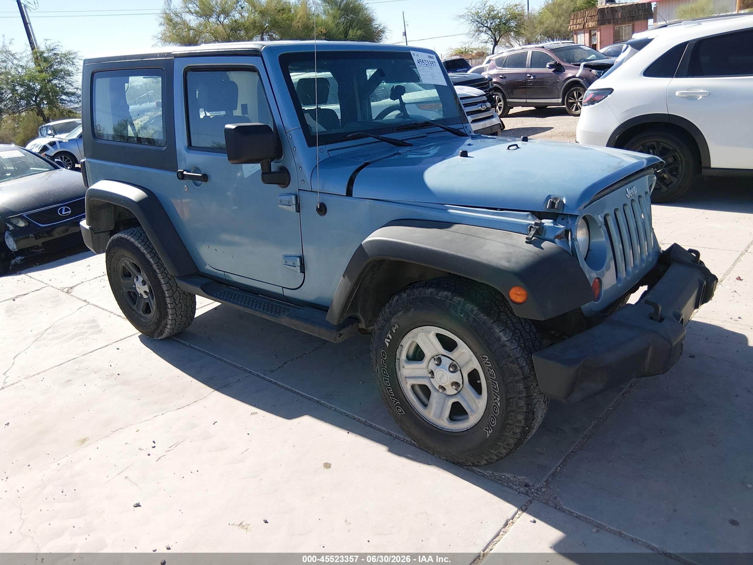 2008 Jeep Wrangler X Blue vin: 1J4FA24198L571917