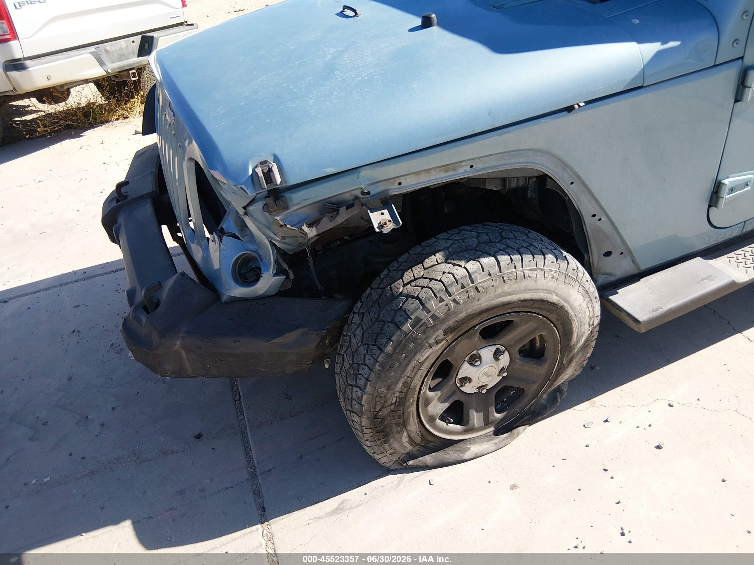 2008 Jeep Wrangler X Blue vin: 1J4FA24198L571917