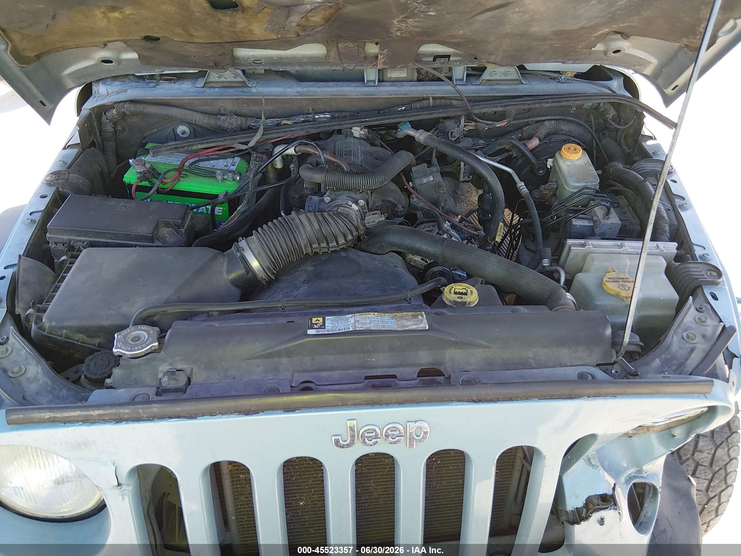 2008 Jeep Wrangler X Blue vin: 1J4FA24198L571917