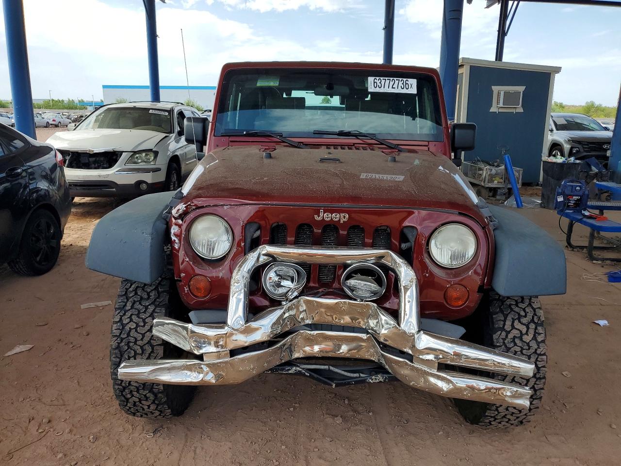 2009 Jeep Wrangler X Бордовый vin: 1J4FA24199L715211