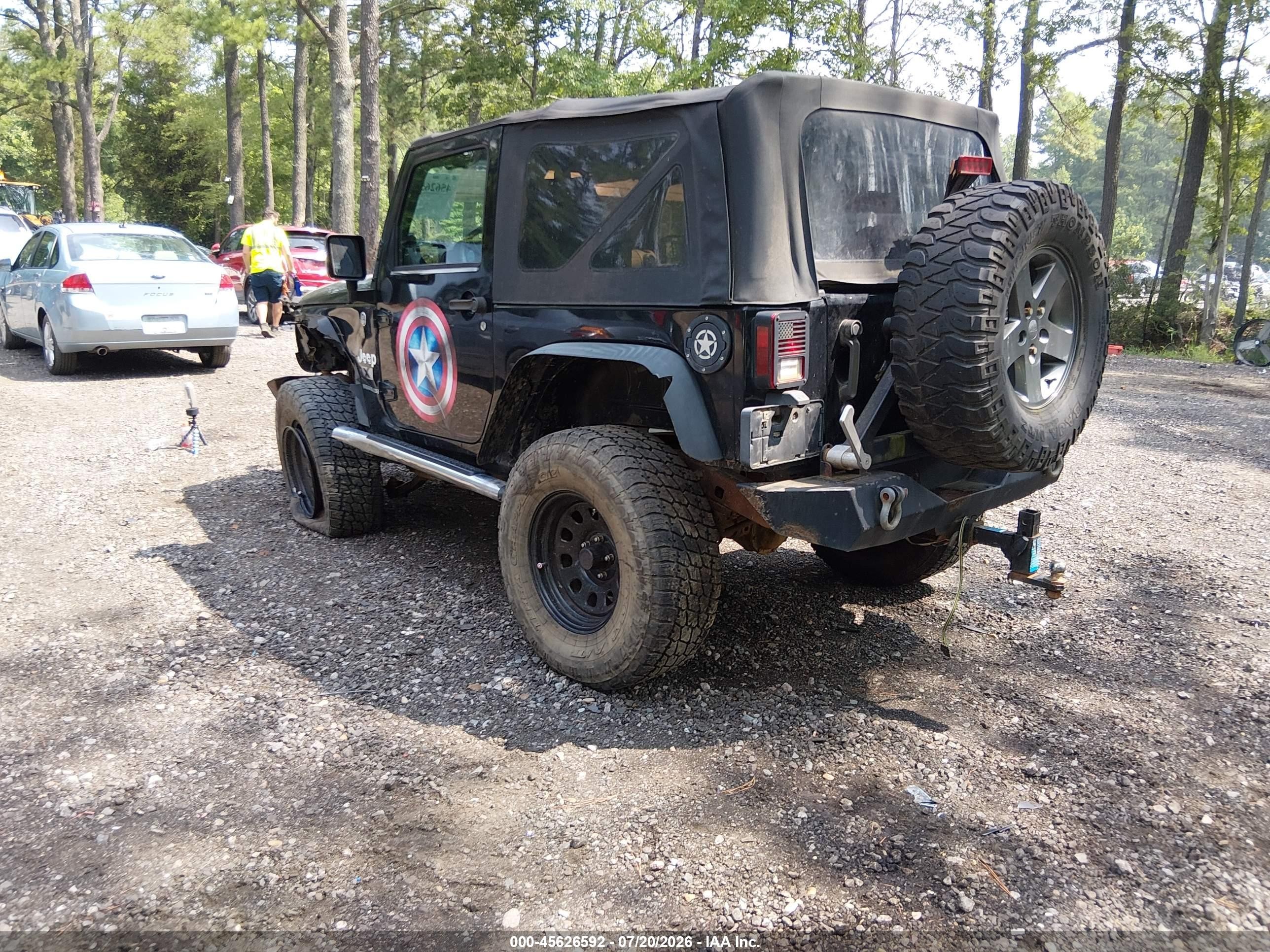 2007 Jeep Wrangler X Black vin: 1J4FA241X7L180550