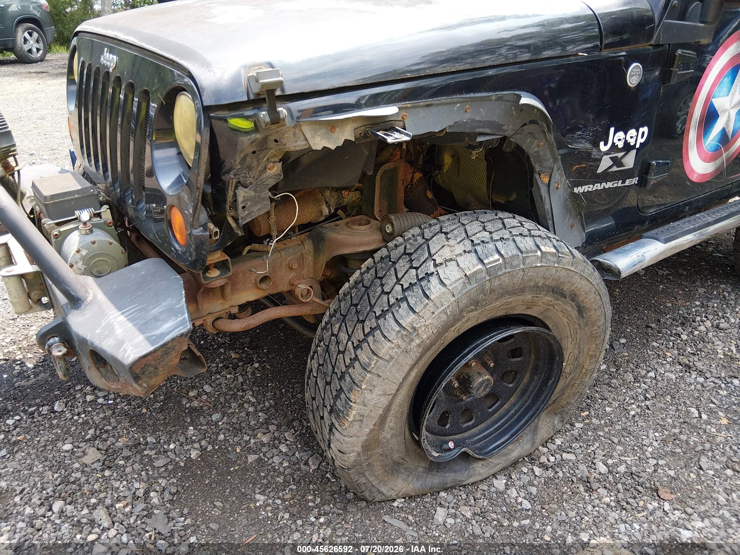 2007 Jeep Wrangler X Black vin: 1J4FA241X7L180550
