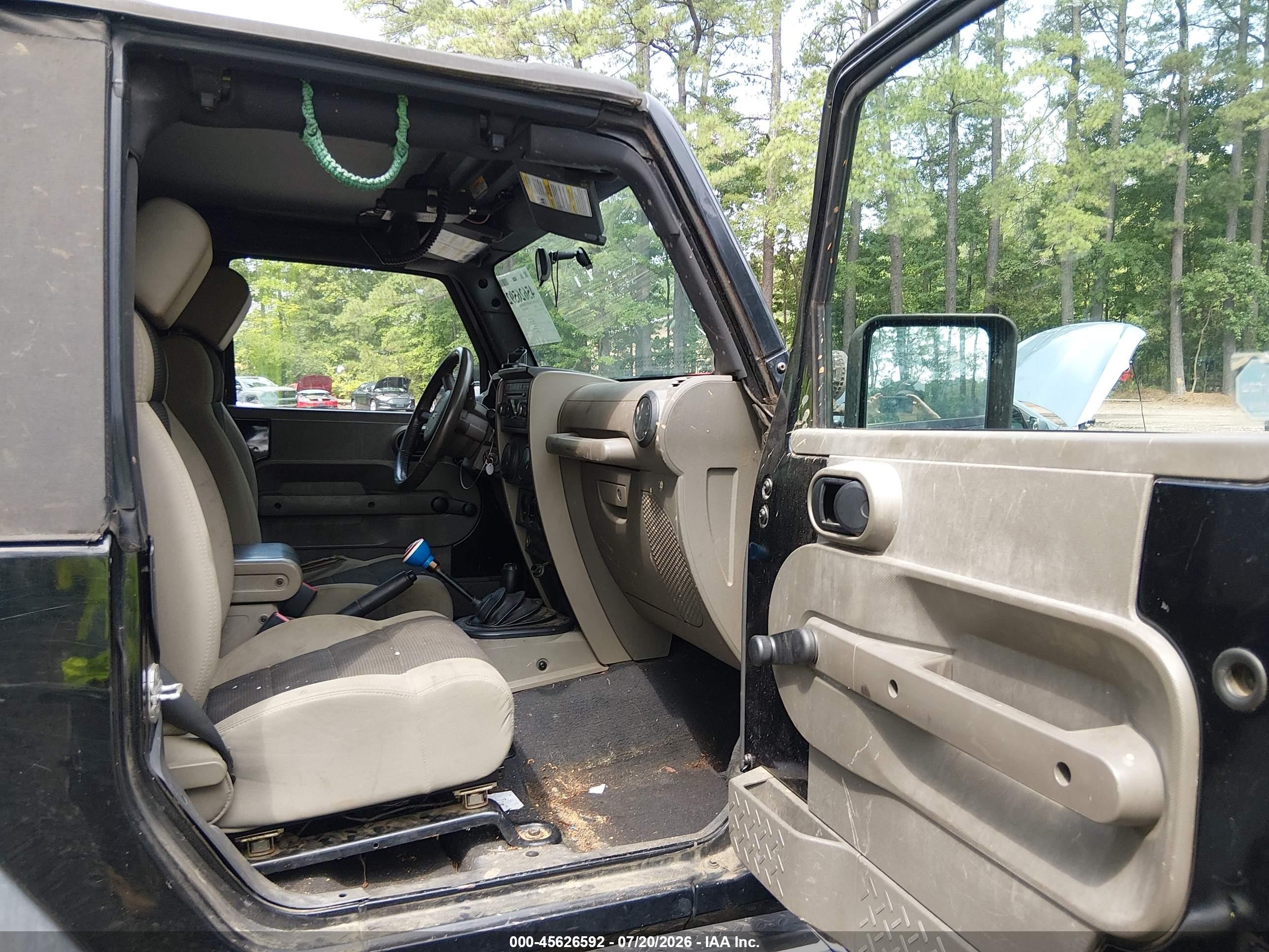 2007 Jeep Wrangler X Black vin: 1J4FA241X7L180550