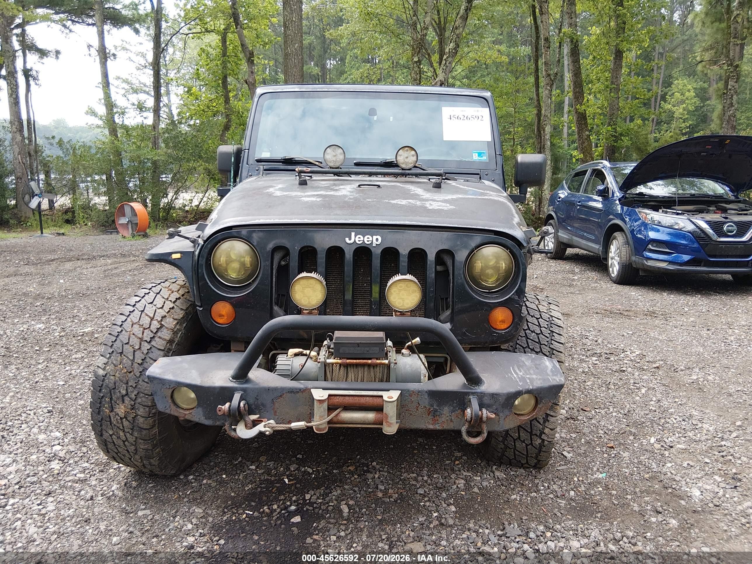 2007 Jeep Wrangler X Black vin: 1J4FA241X7L180550