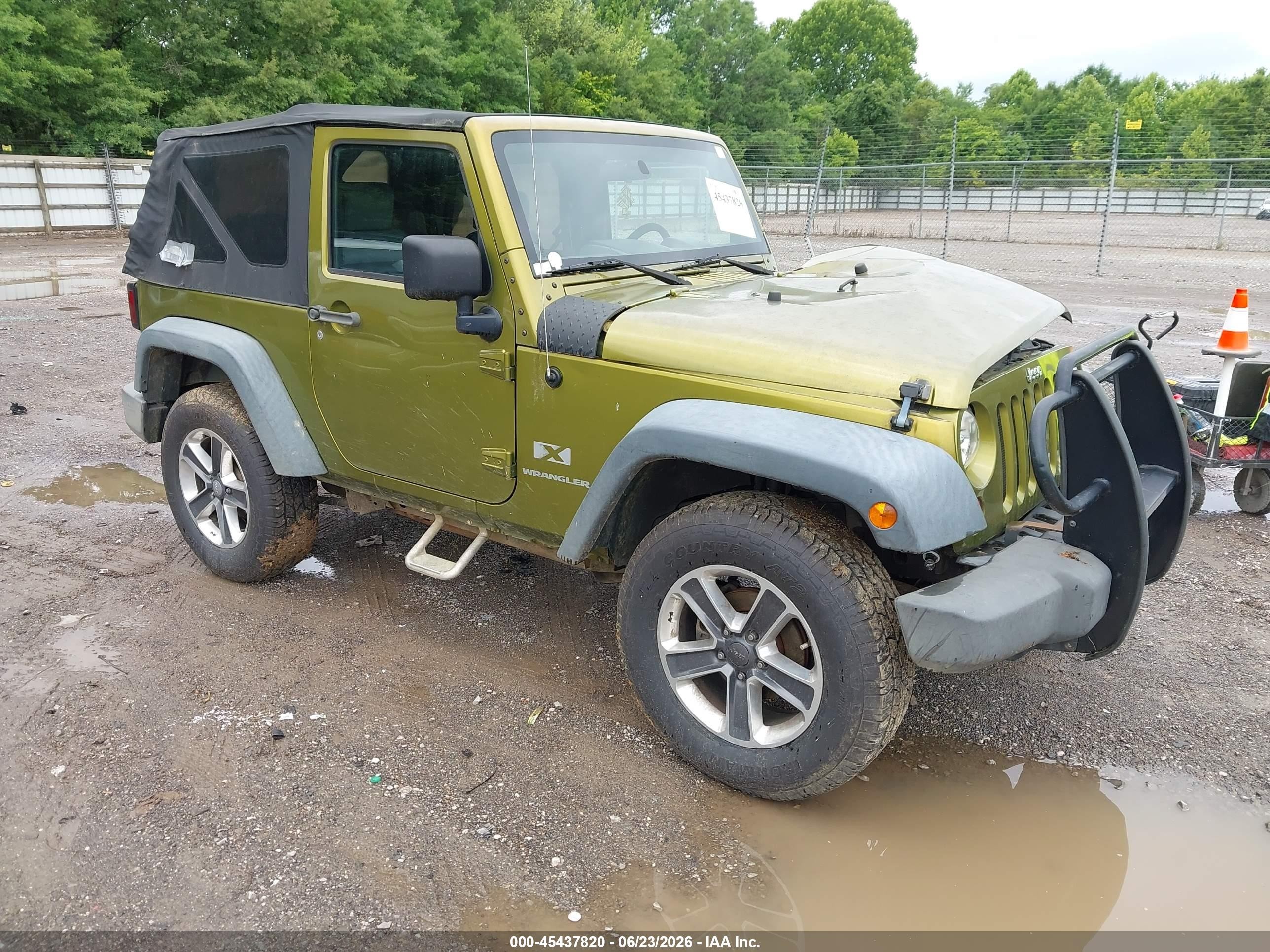 2008 Jeep Wrangler X Green vin: 1J4FA241X8L542765