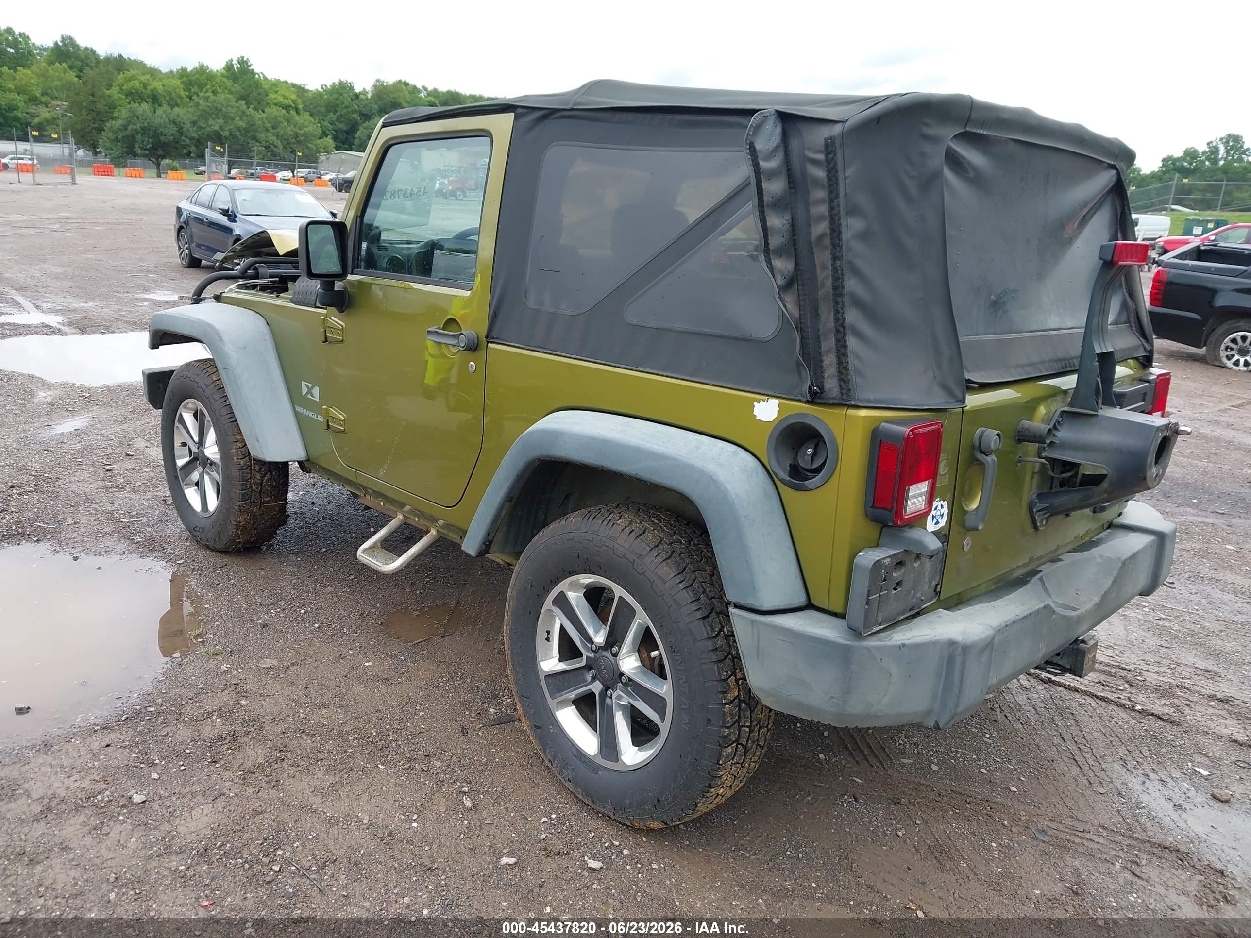 2008 Jeep Wrangler X Green vin: 1J4FA241X8L542765