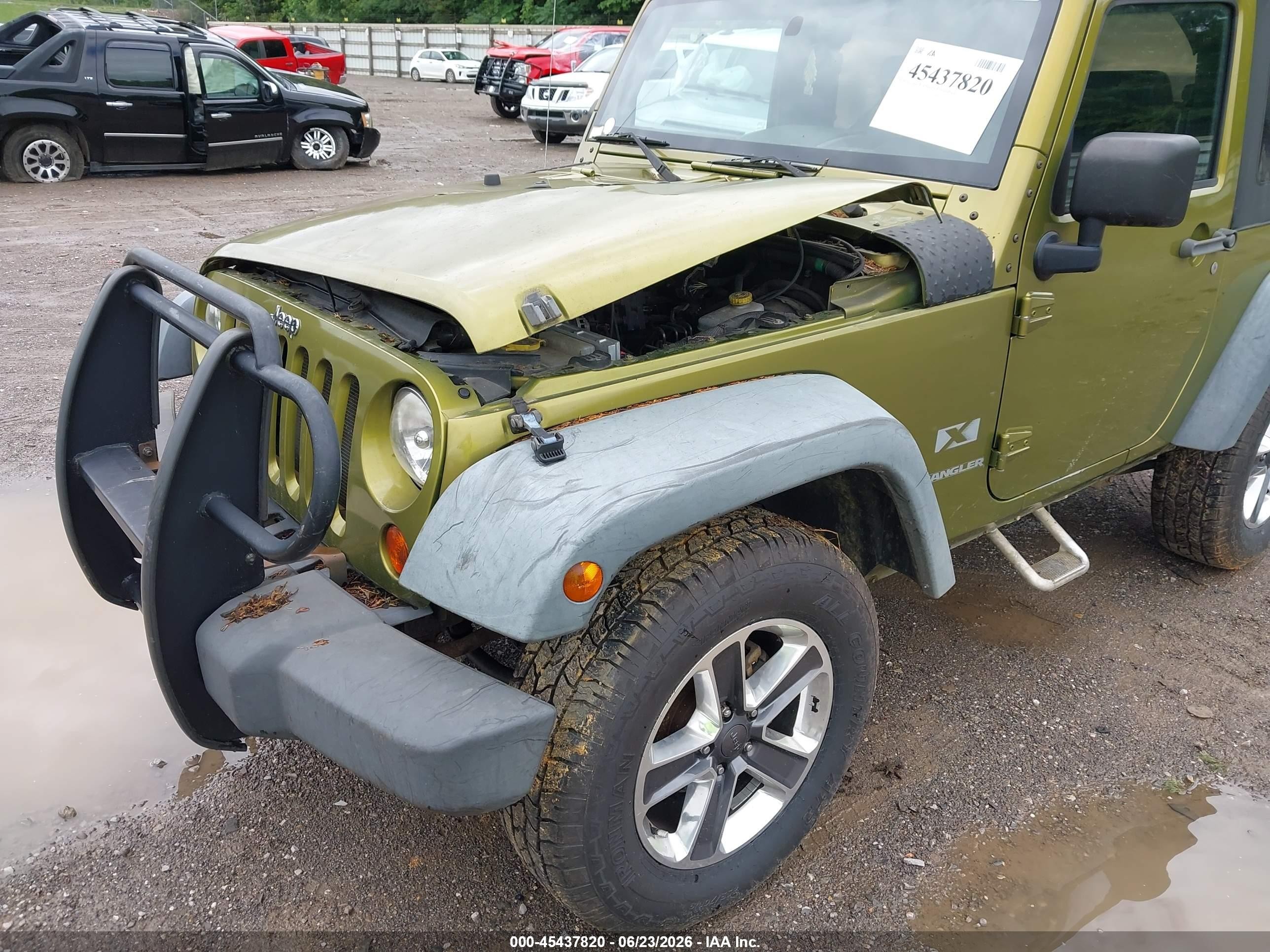 2008 Jeep Wrangler X Green vin: 1J4FA241X8L542765