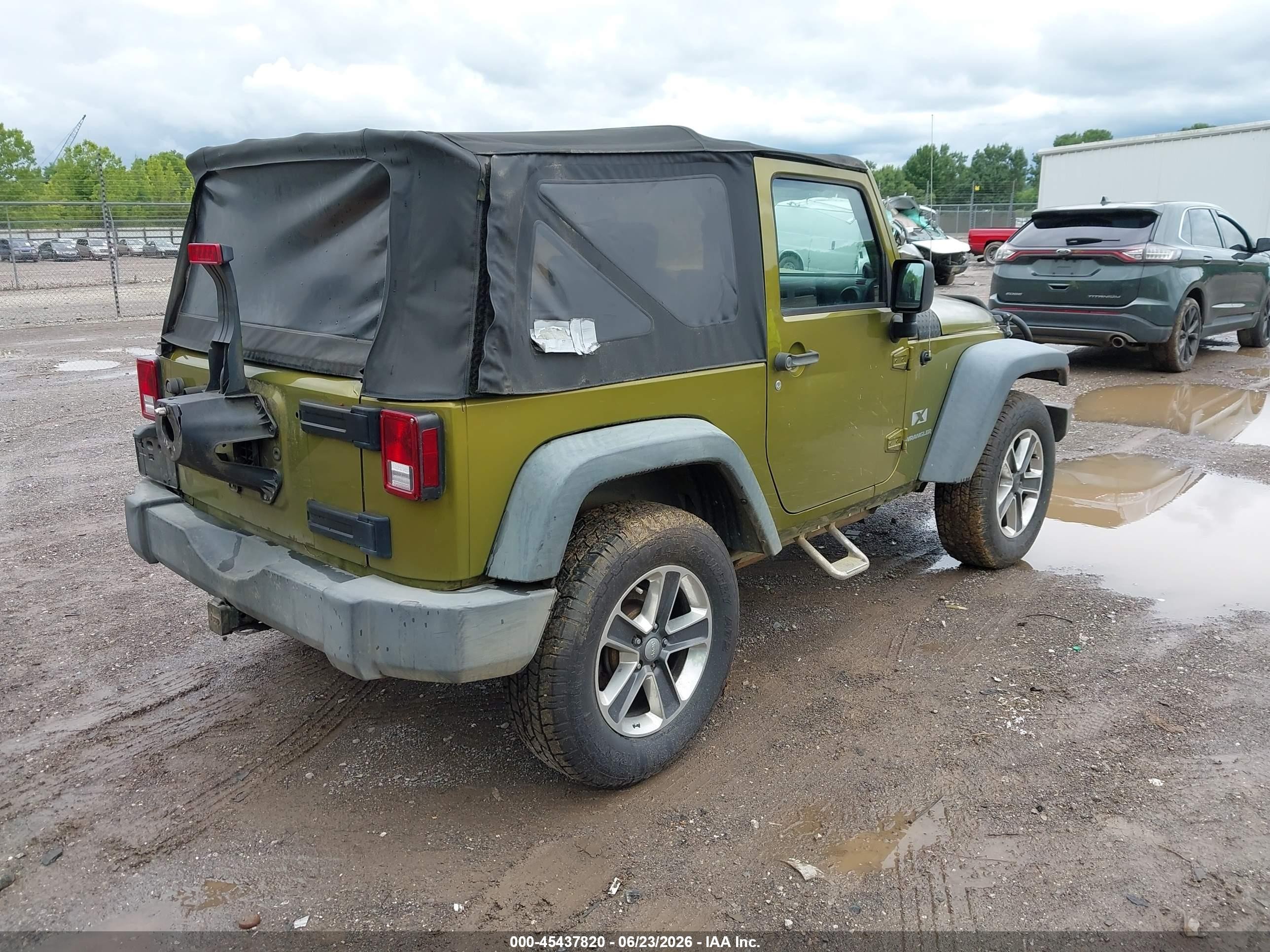 2008 Jeep Wrangler X Green vin: 1J4FA241X8L542765
