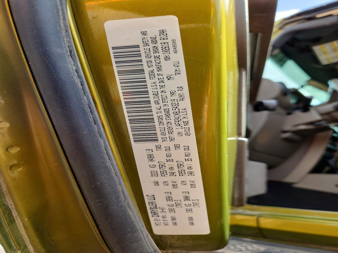 2008 Jeep Wrangler X Green vin: 1J4FA241X8L543219