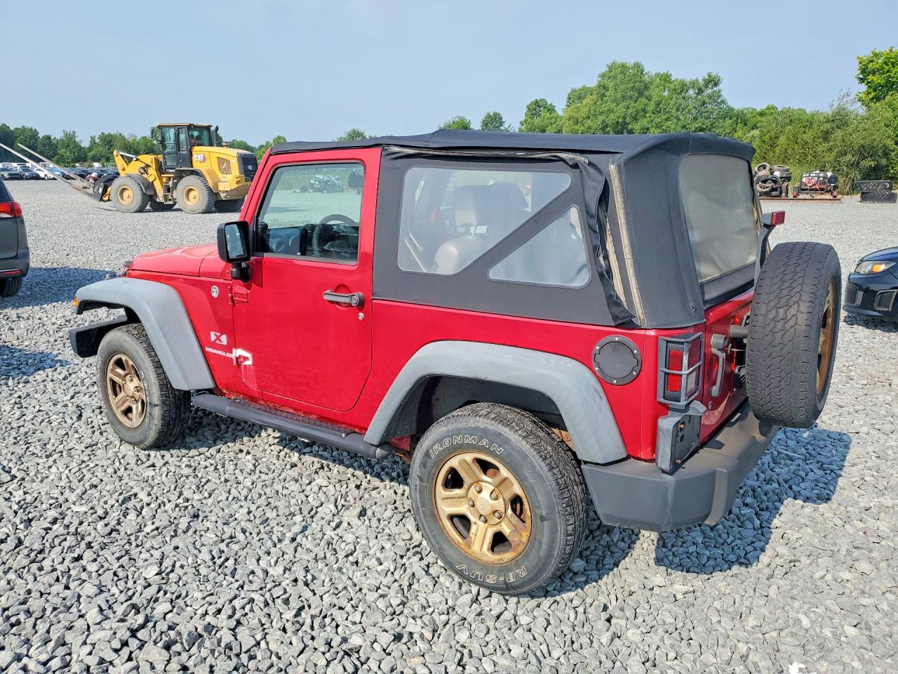 2008 Jeep Wrangler X Red vin: 1J4FA241X8L556553