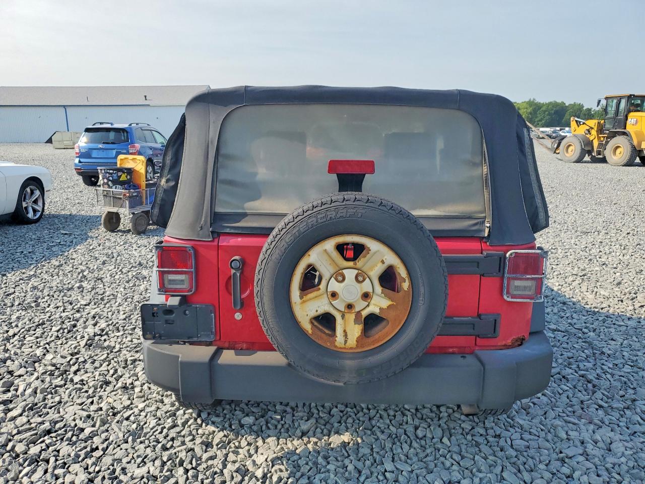 2008 Jeep Wrangler X Red vin: 1J4FA241X8L556553