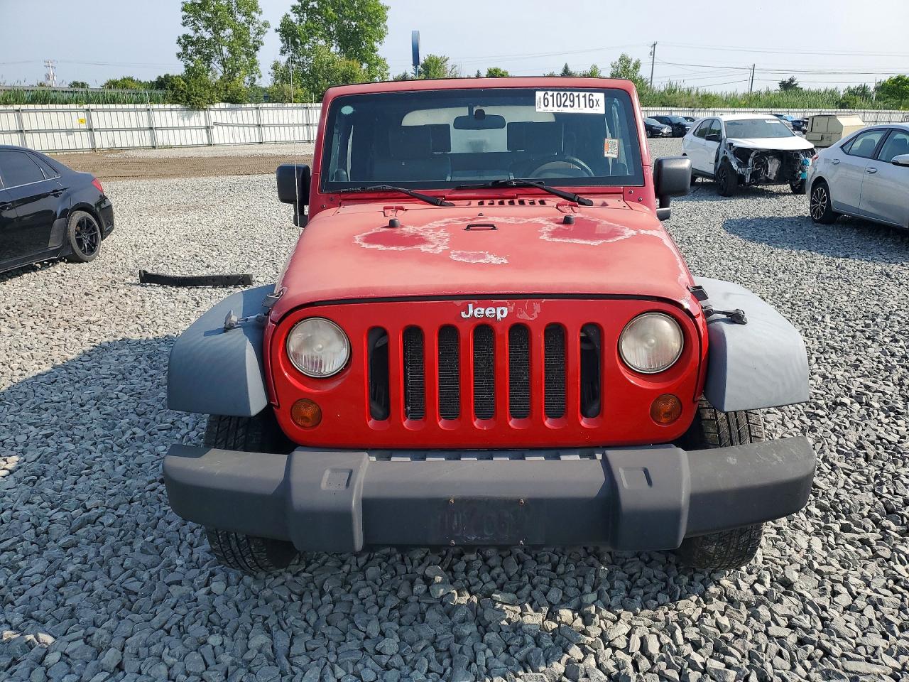 2008 Jeep Wrangler X Red vin: 1J4FA241X8L556553