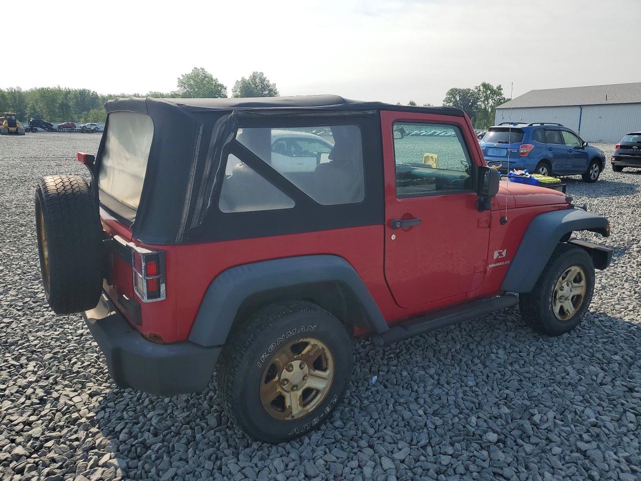 2008 Jeep Wrangler X Red vin: 1J4FA241X8L556553