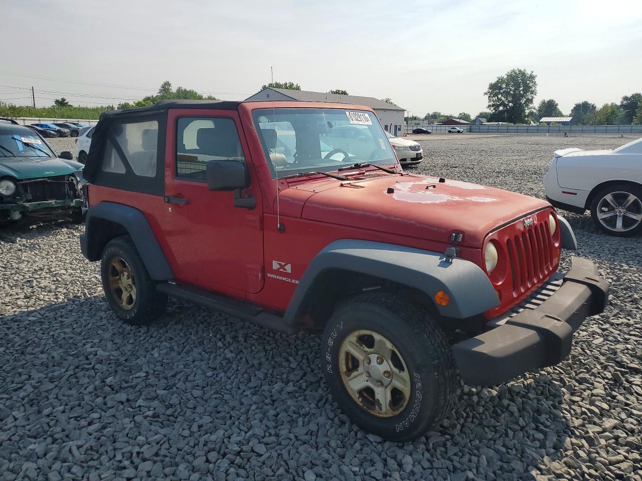 2008 Jeep Wrangler X Red vin: 1J4FA241X8L556553