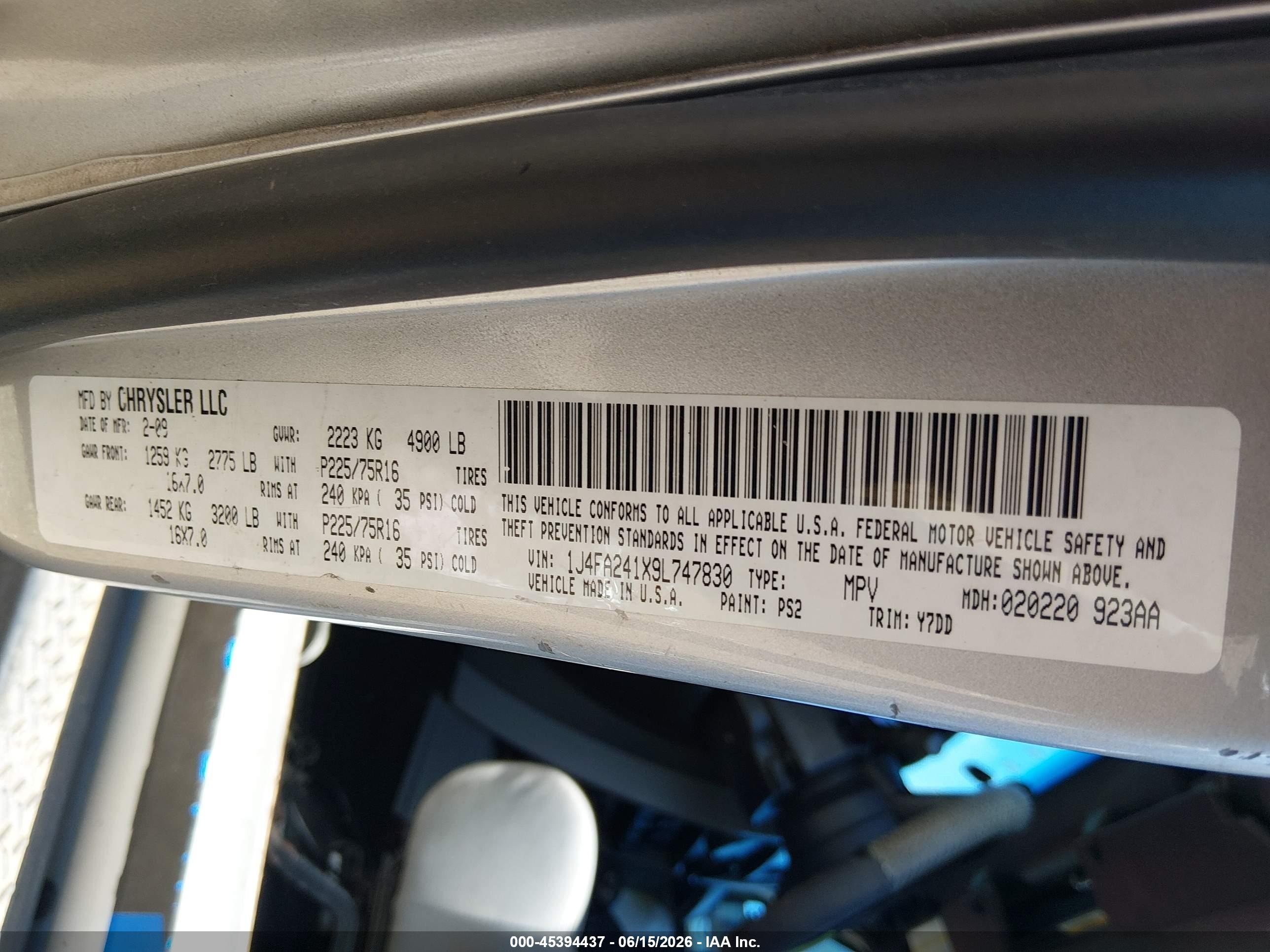 2009 Jeep Wrangler X Silver vin: 1J4FA241X9L747830