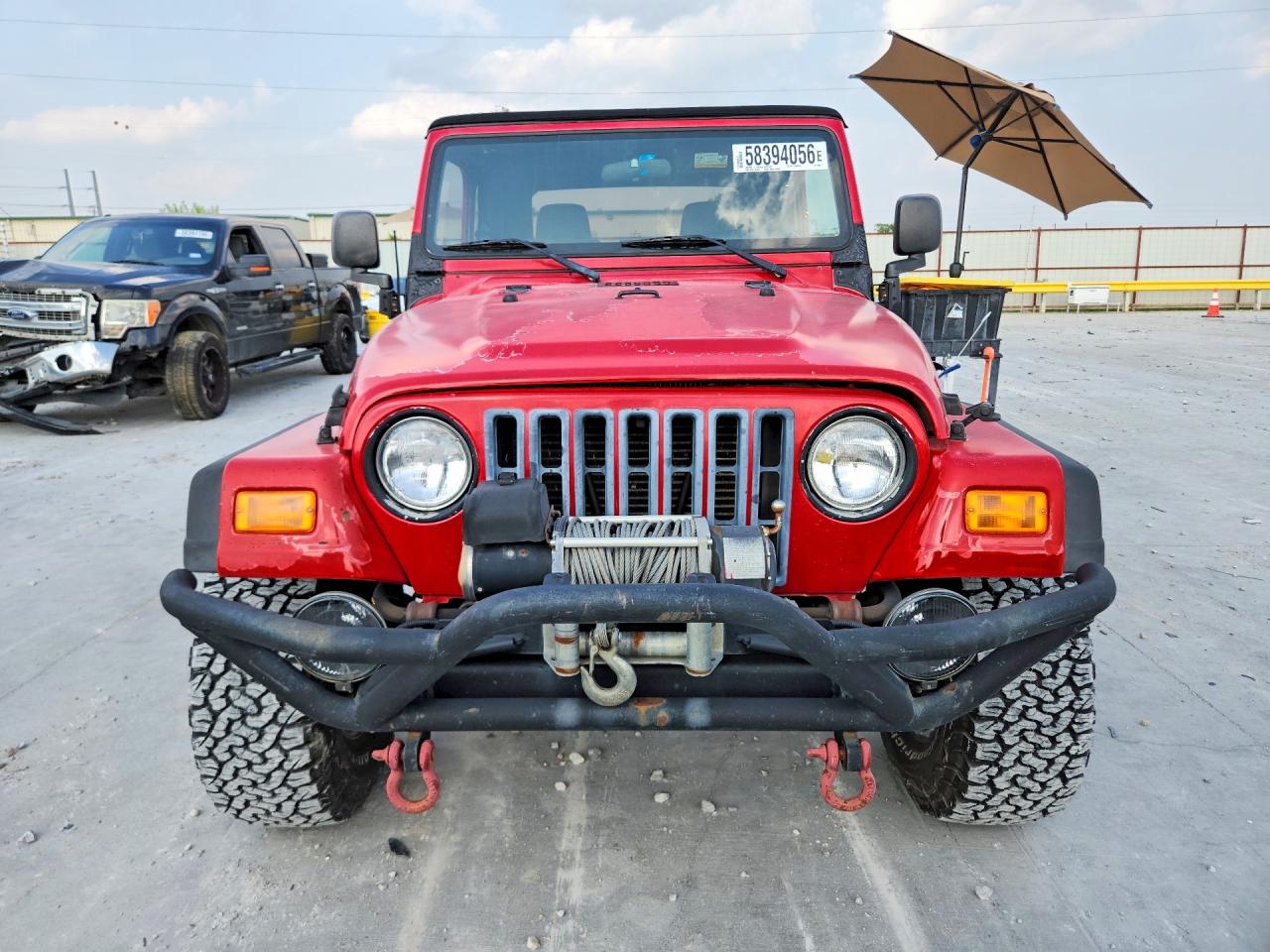 2003 Jeep Wrangler / Tj Se Red vin: 1J4FA29103P304952