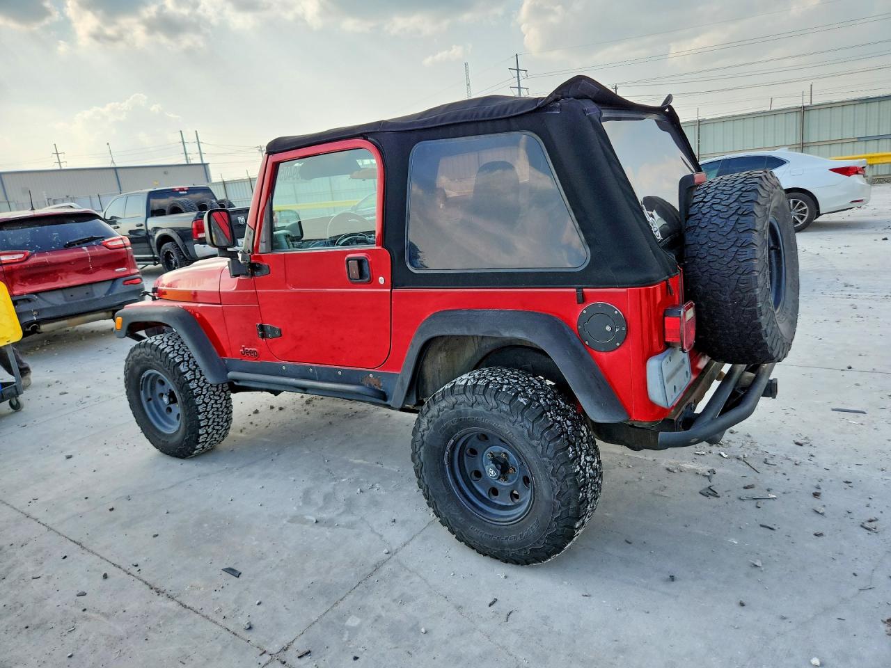 2003 Jeep Wrangler / Tj Se Red vin: 1J4FA29103P304952