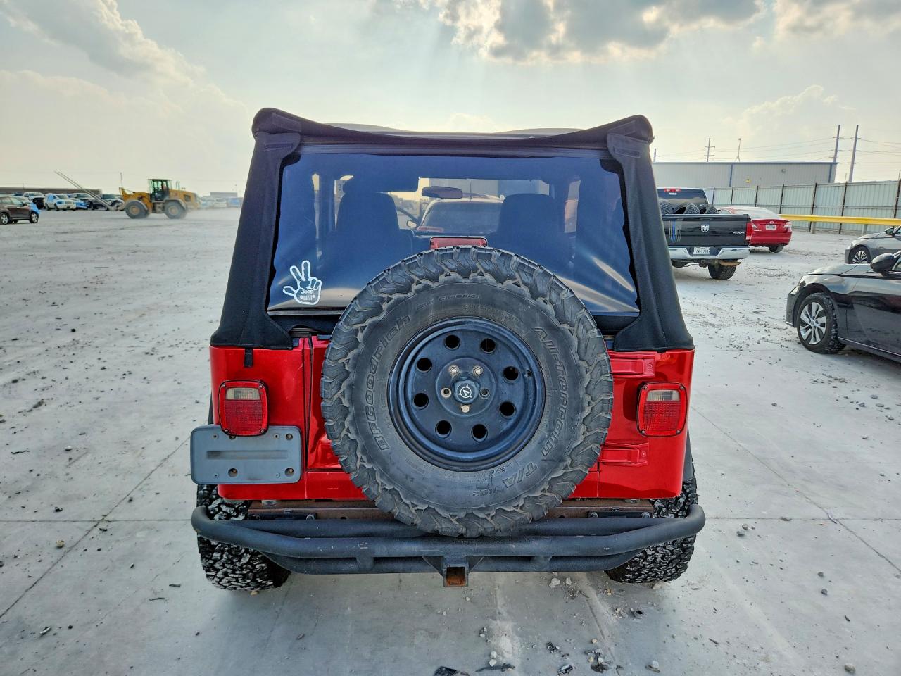 2003 Jeep Wrangler / Tj Se Red vin: 1J4FA29103P304952
