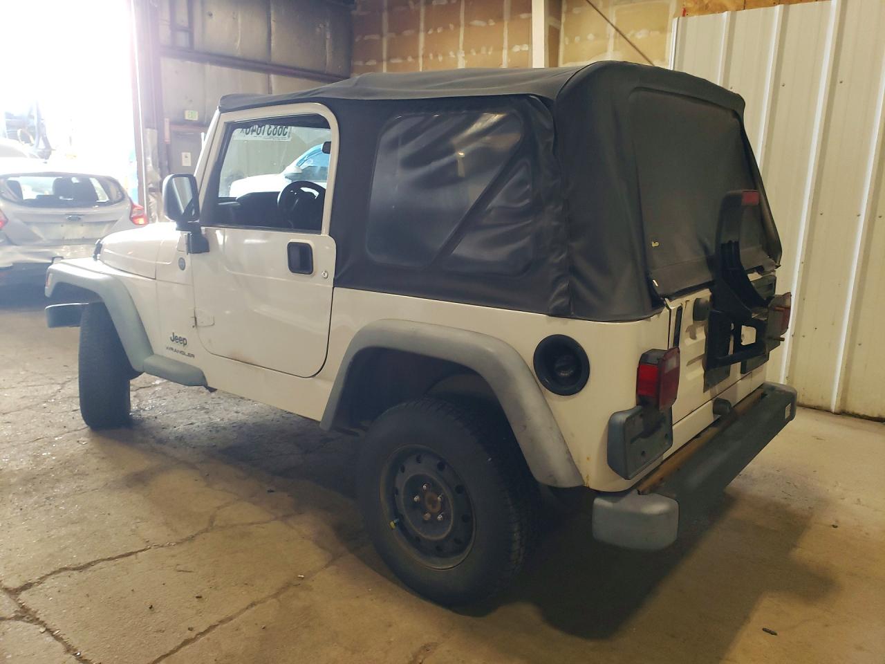 2004 Jeep Wrangler White vin: 1J4FA29104P787120