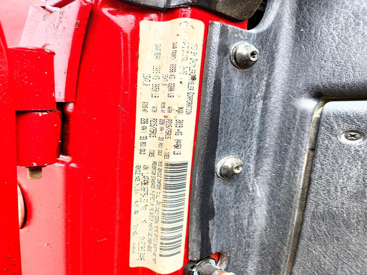 2006 Jeep Wrangler / Tj Se Red vin: 1J4FA29106P754153