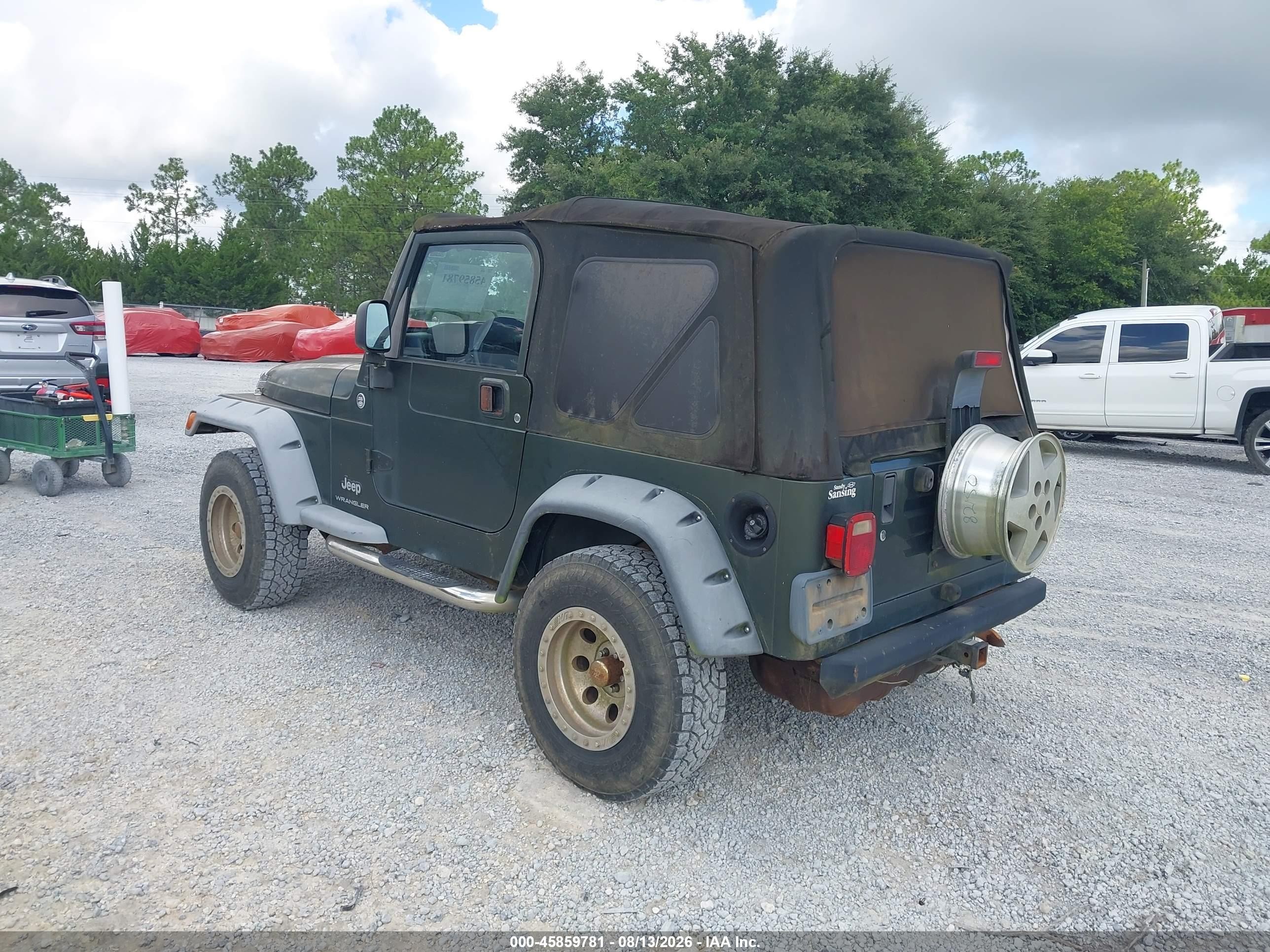 2006 Jeep Wrangler Se Green vin: 1J4FA29106P754573