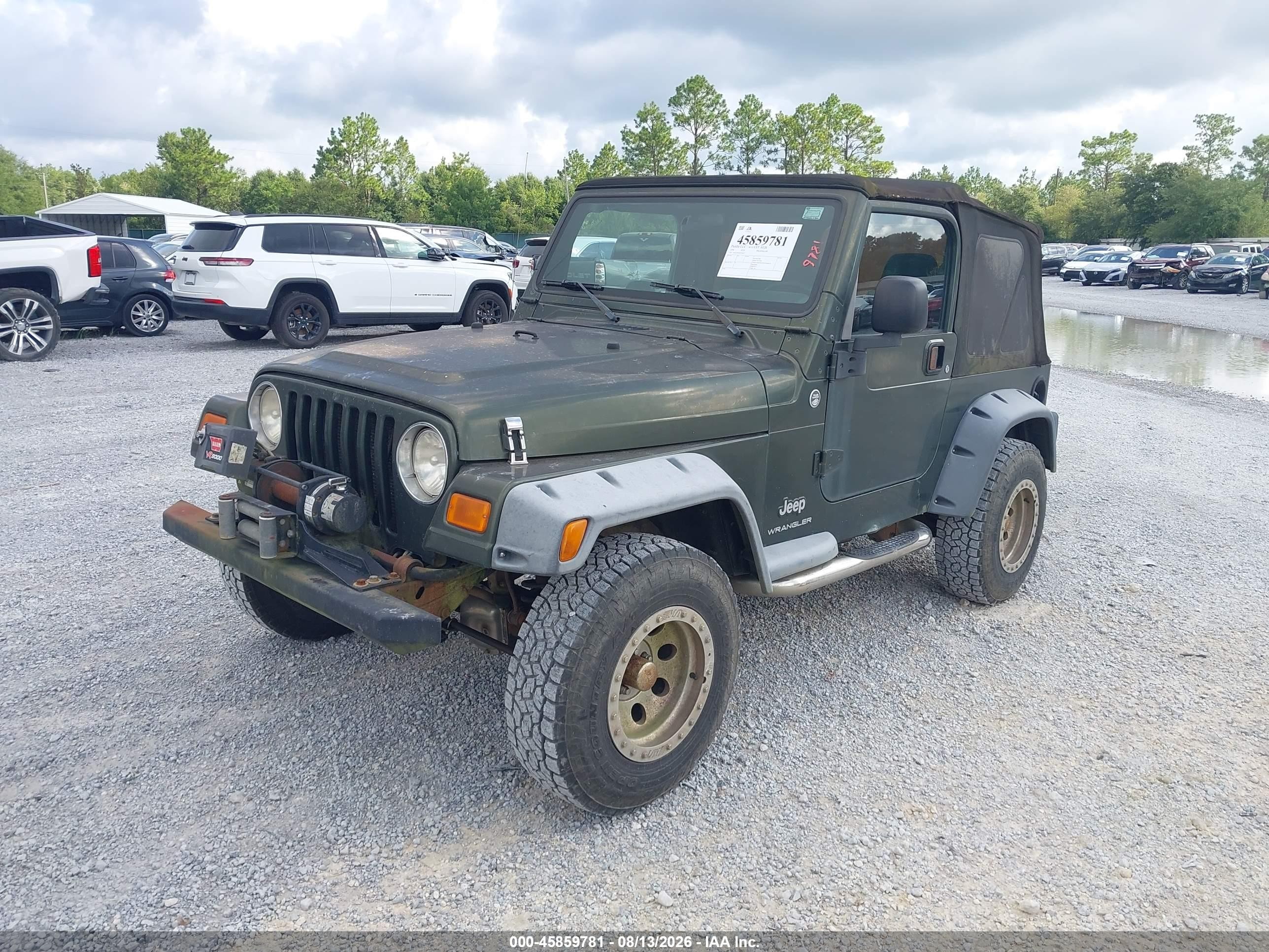 2006 Jeep Wrangler Se Green vin: 1J4FA29106P754573