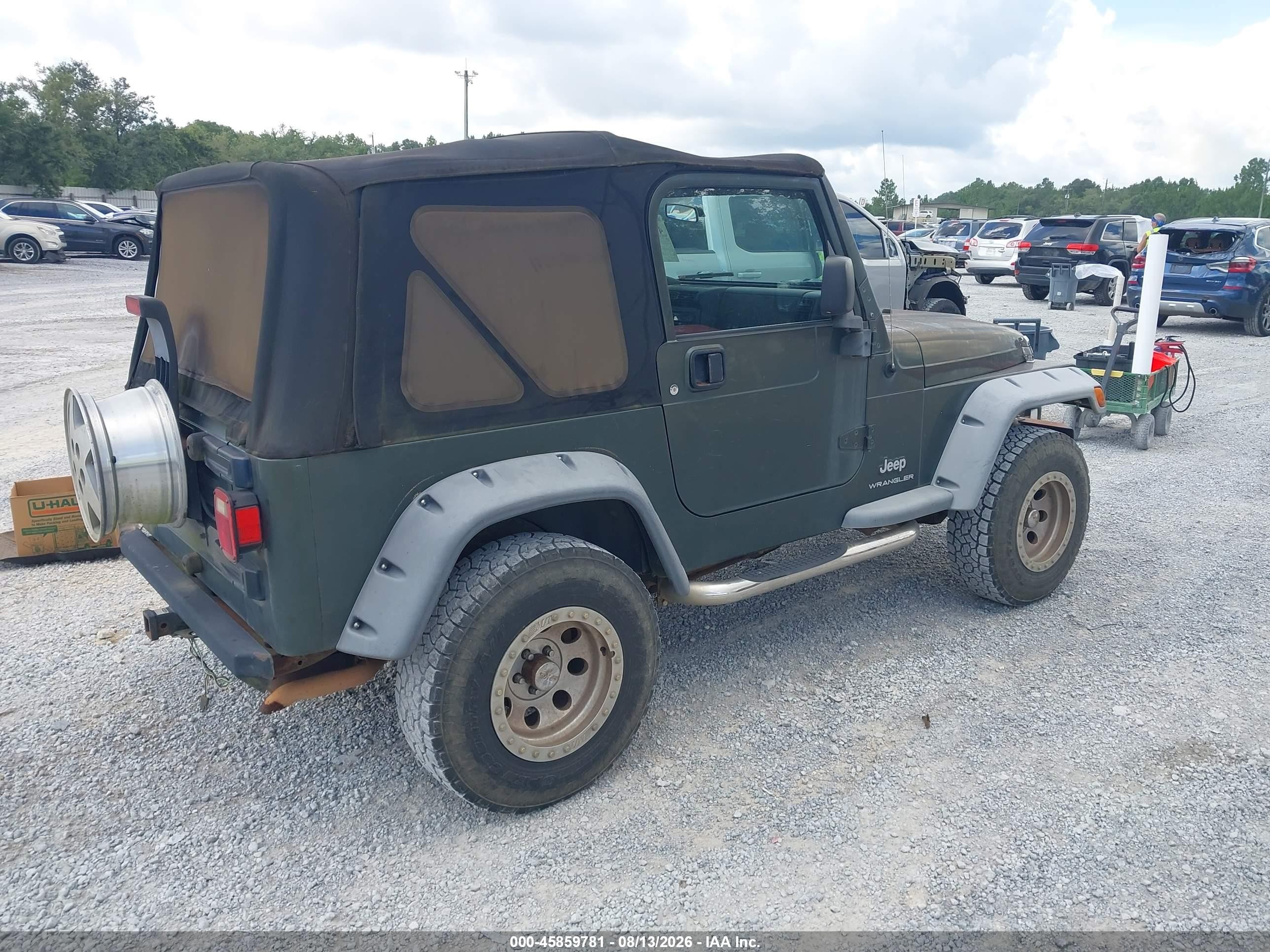 2006 Jeep Wrangler Se Green vin: 1J4FA29106P754573