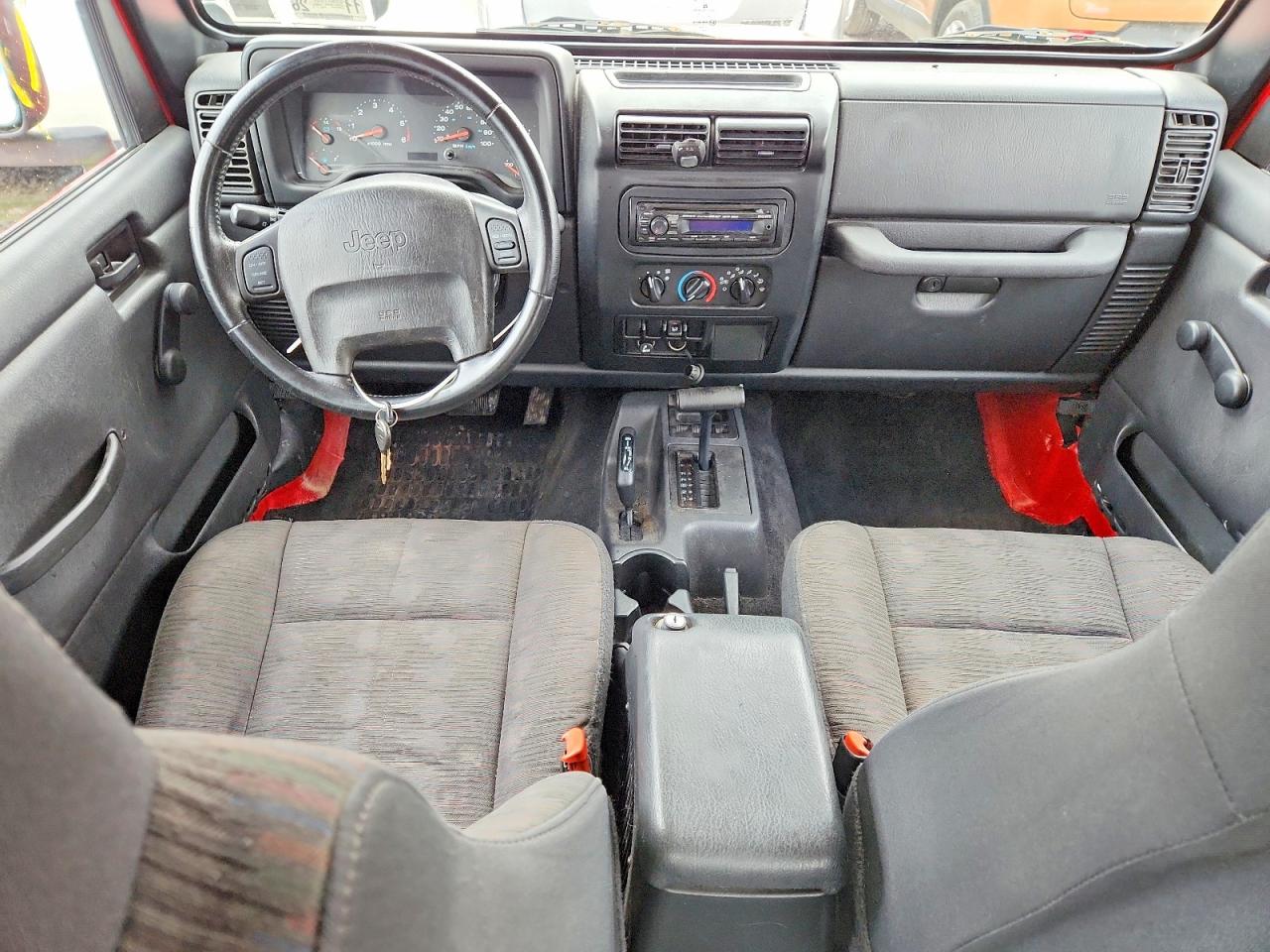 2003 Jeep Wrangler / Tj Se Красный vin: 1J4FA29113P369177