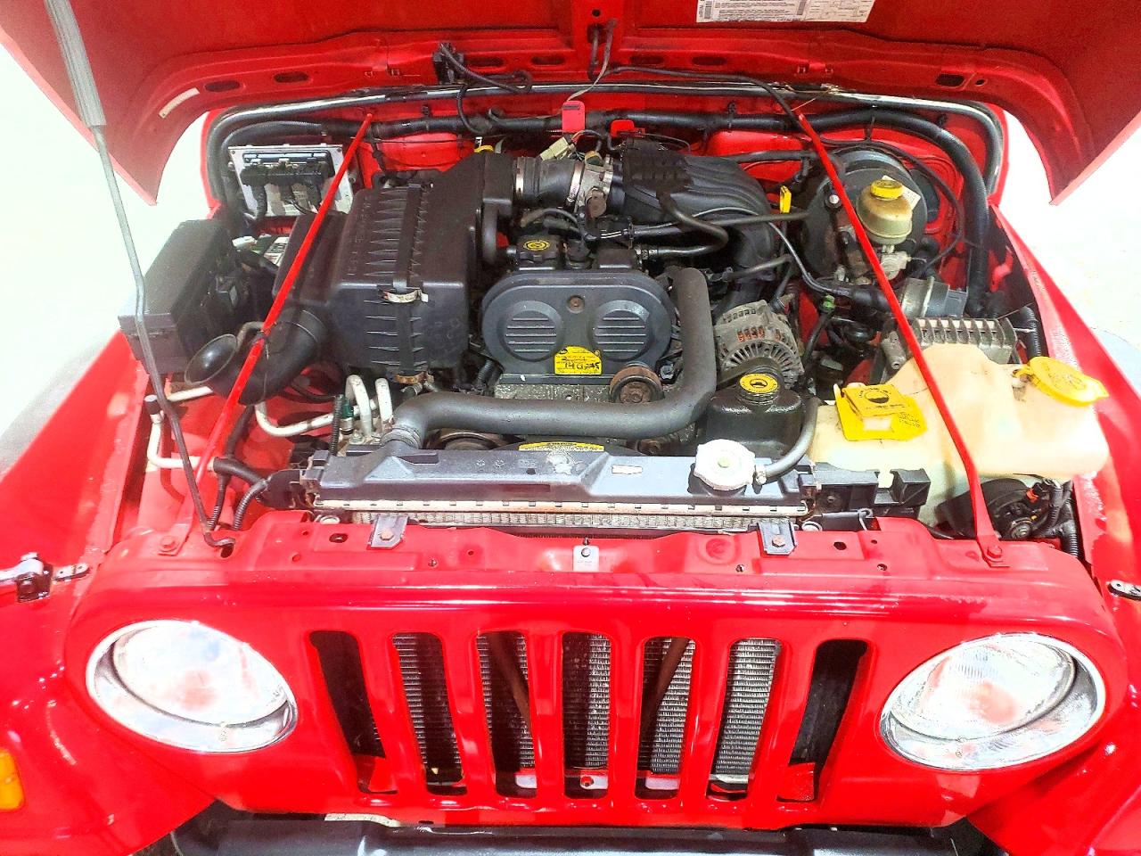 2003 Jeep Wrangler / Tj Se Красный vin: 1J4FA29113P369177