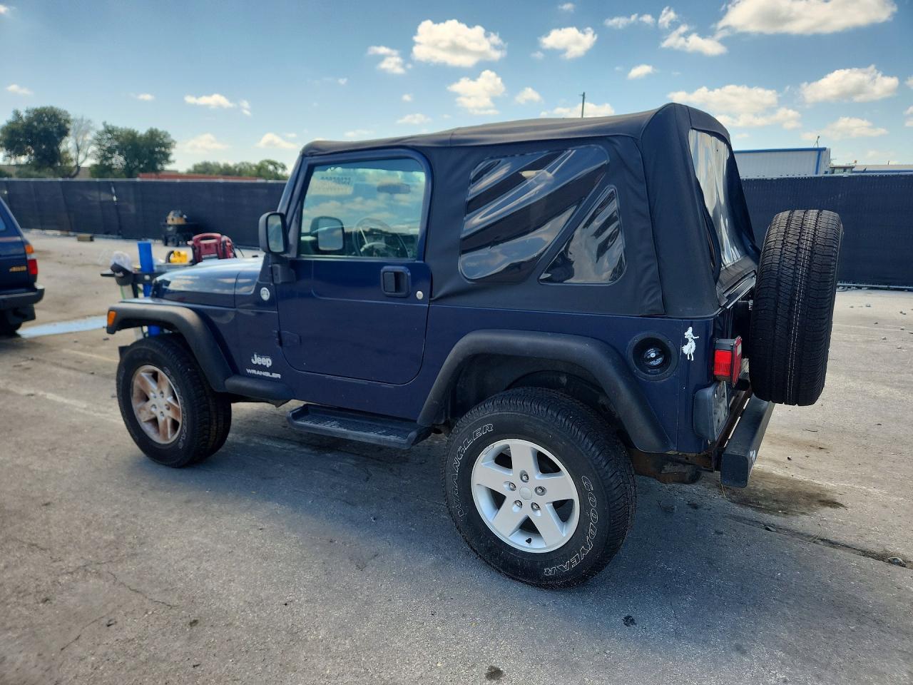 2006 Jeep Wrangler / Tj Se Синий vin: 1J4FA29126P767065