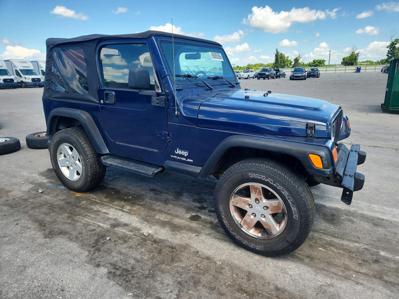 2006 Jeep Wrangler / Tj Se Синий vin: 1J4FA29126P767065
