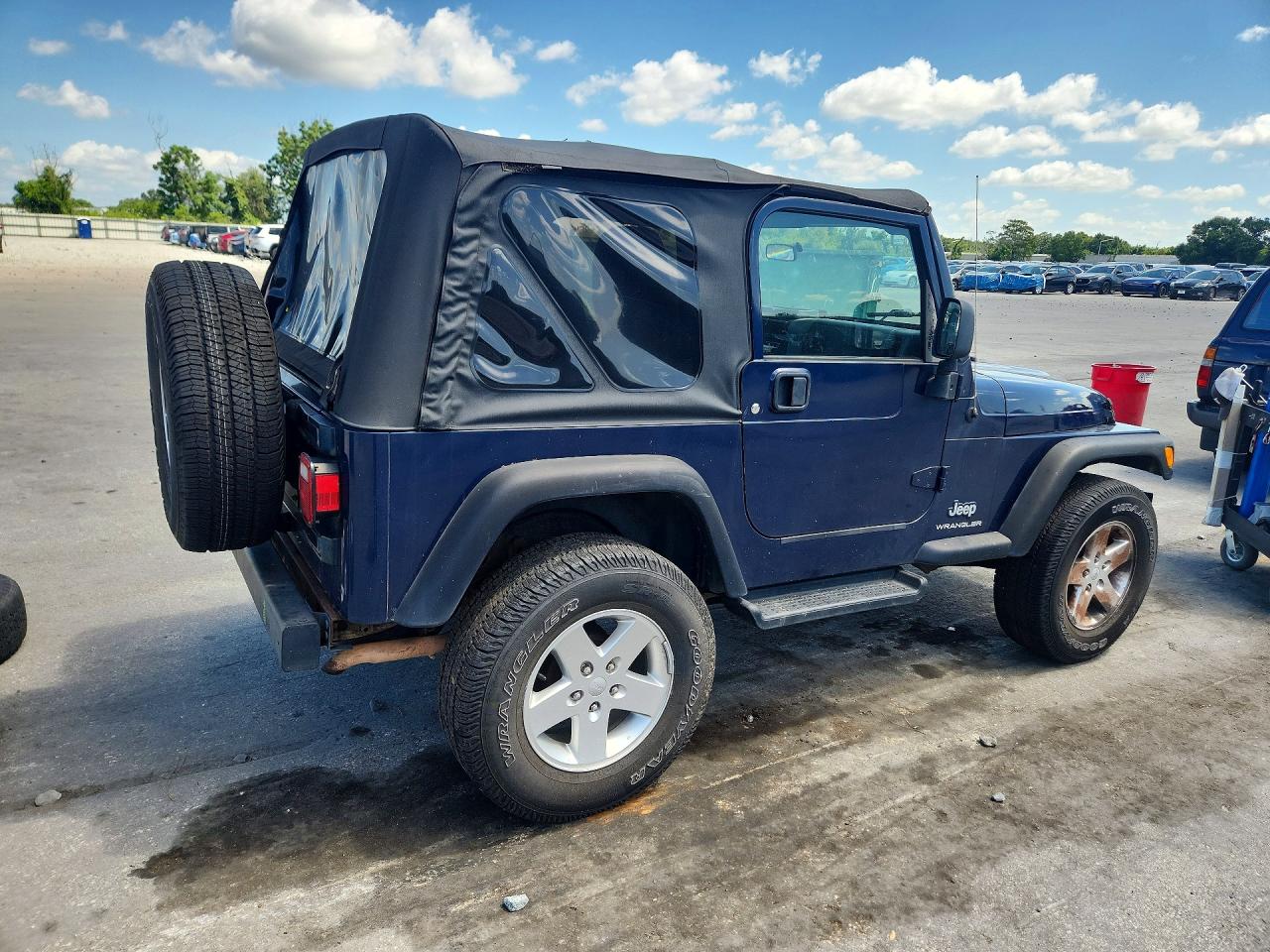 2006 Jeep Wrangler / Tj Se Синий vin: 1J4FA29126P767065