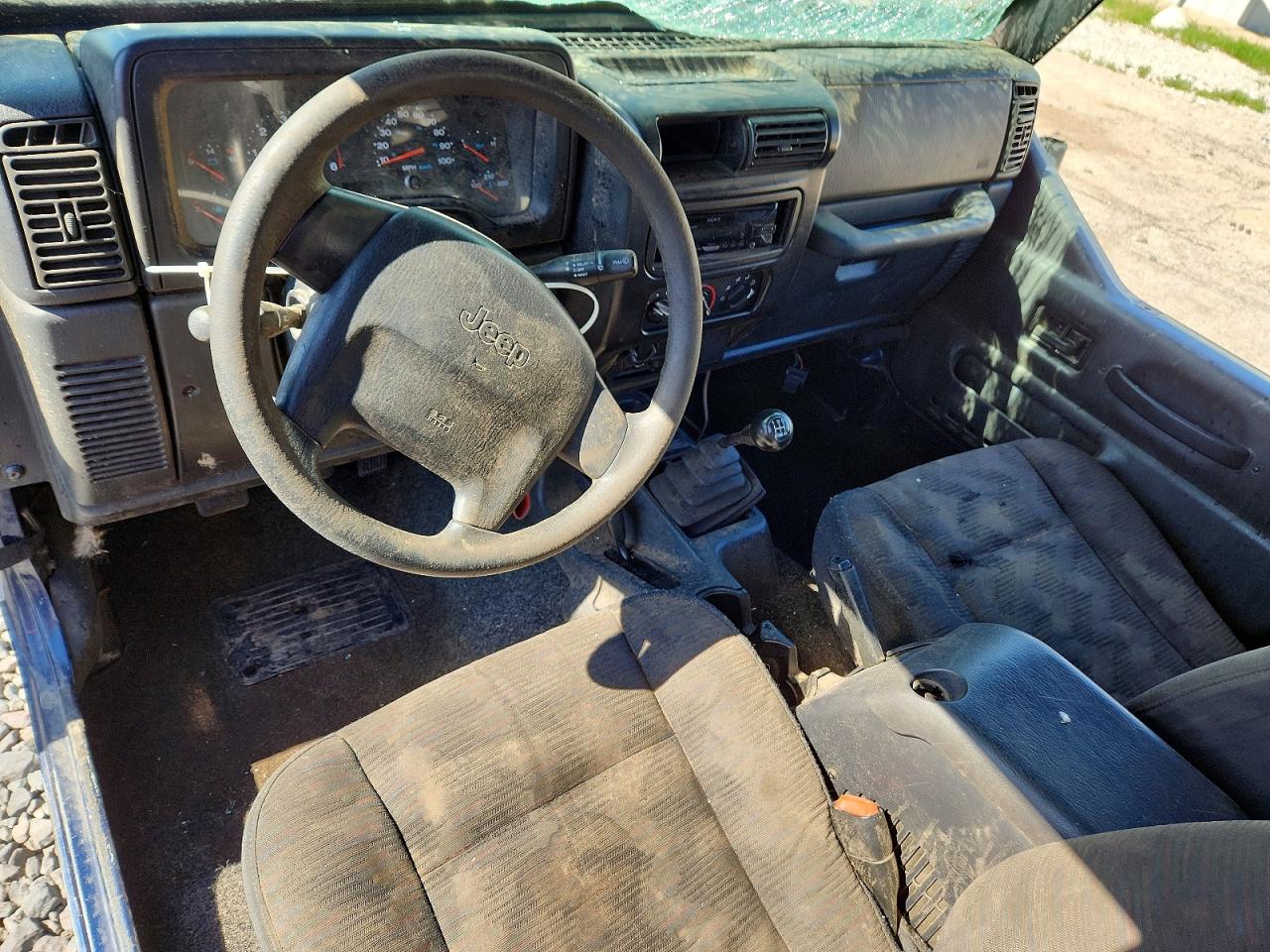2003 Jeep Wrangler / Tj Se Синий vin: 1J4FA29143P343902