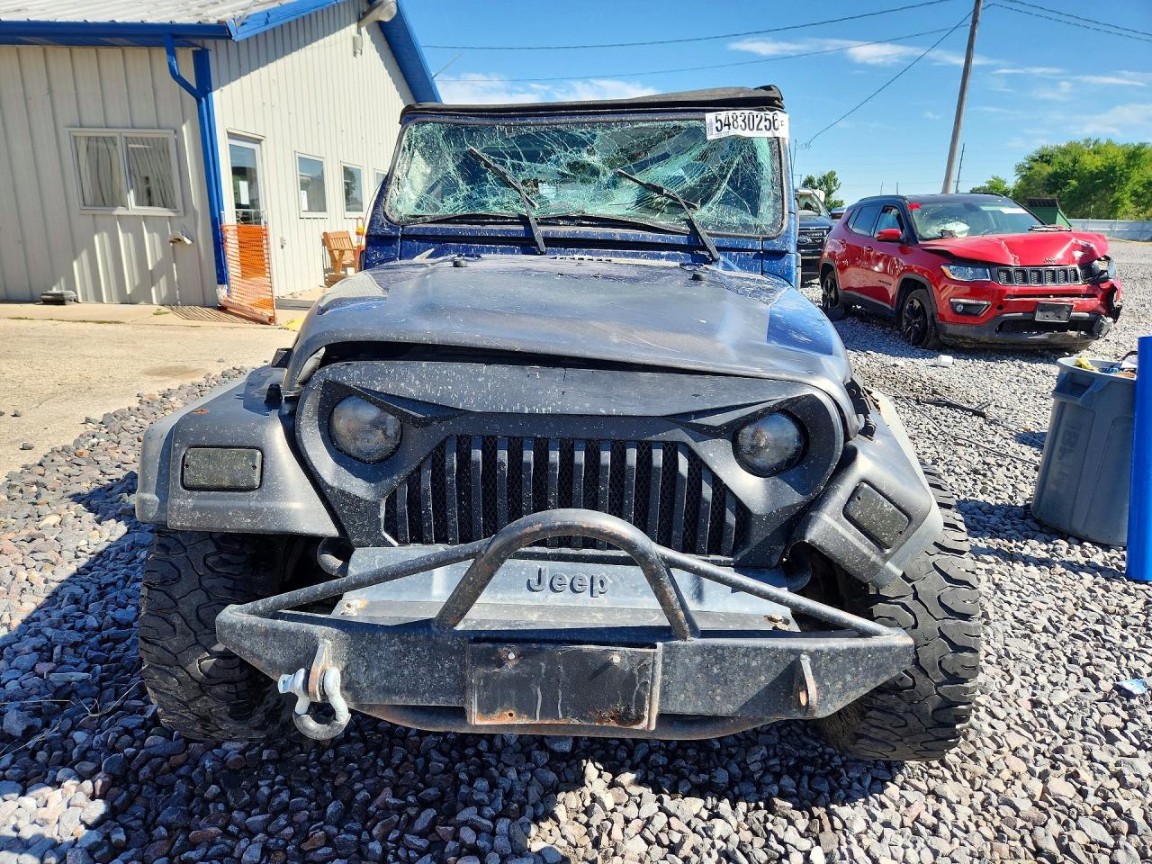 2003 Jeep Wrangler / Tj Se Синий vin: 1J4FA29143P343902