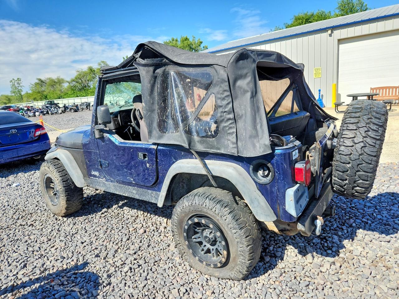 2003 Jeep Wrangler / Tj Se Синий vin: 1J4FA29143P343902